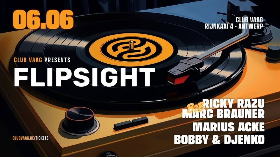 Ricky Razu B2B Marc Brauner, Marius Acke, Bobby & Djenko @ Club Vaag for FLIPSIGHT