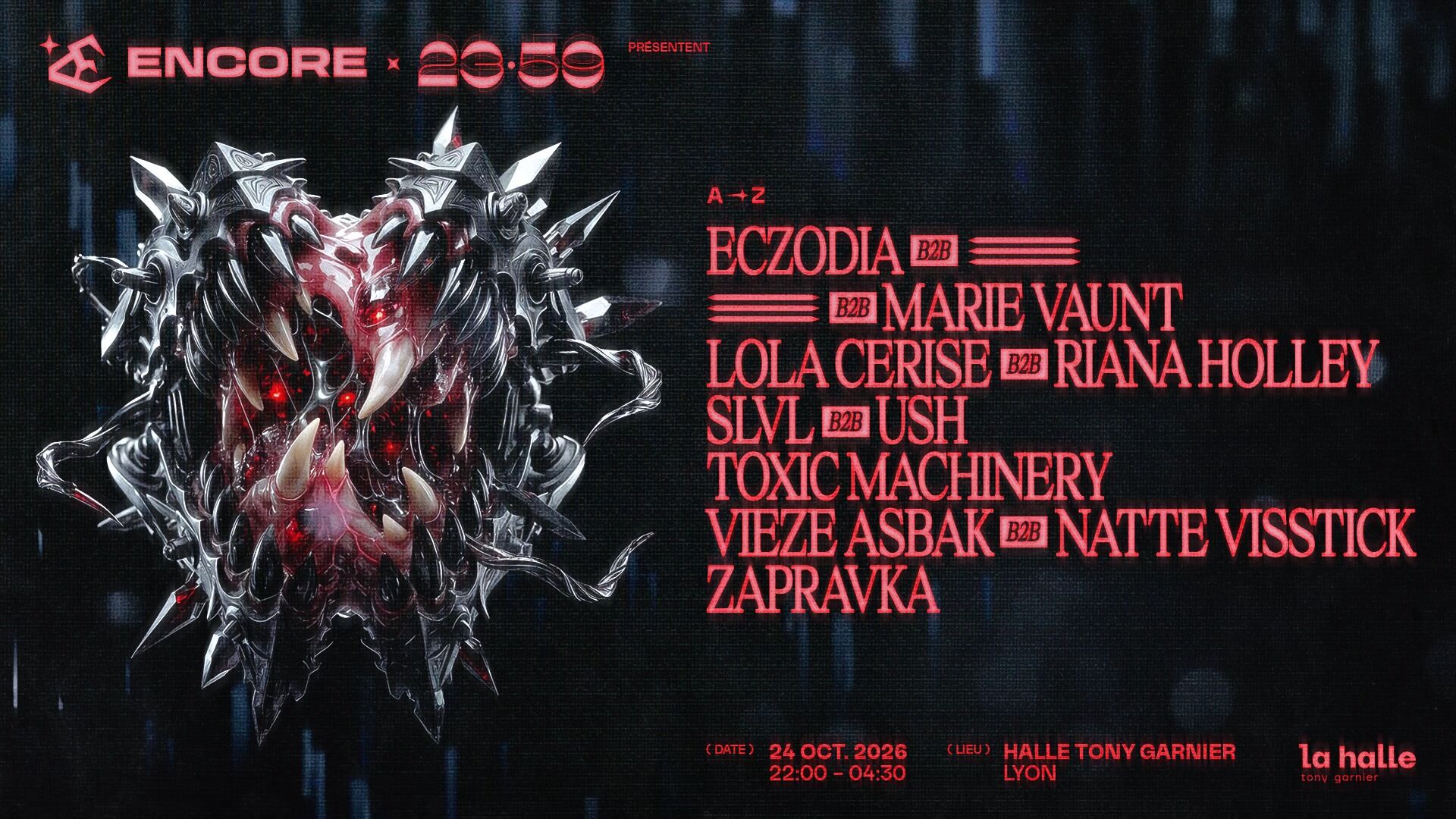 ENCORE x 23:59 - LINE-UP XXL