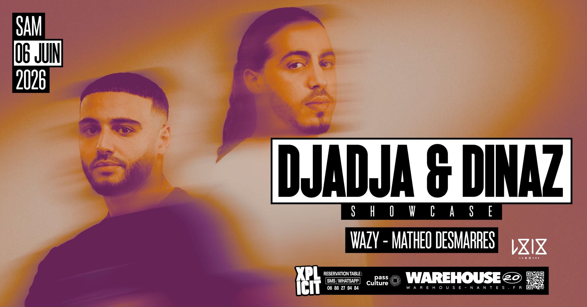 XPLICIT invite DJADJA & DINAZ en showcase à Nantes @Warehouse Nantes