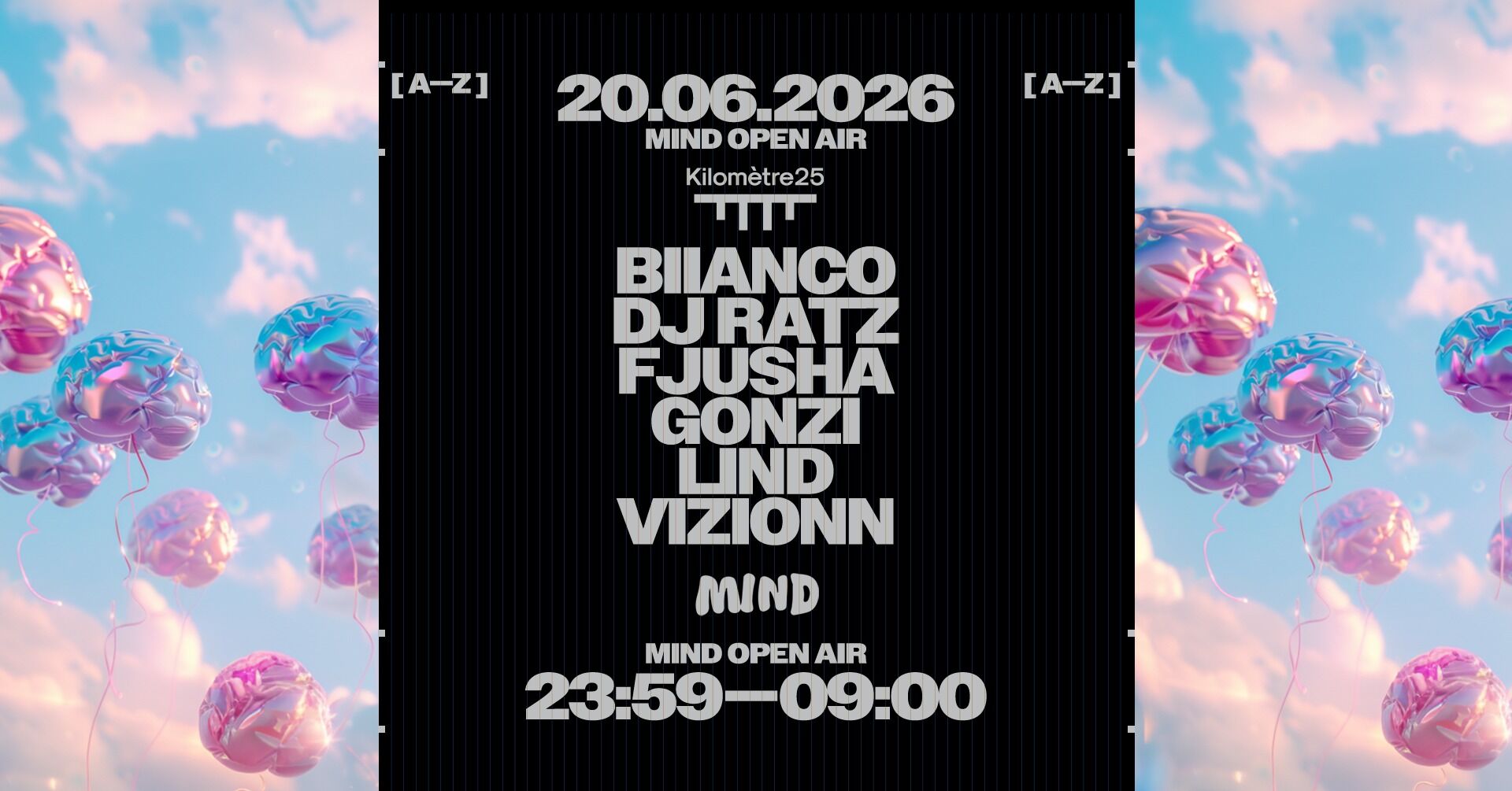 MIND : VIZIONN, BIIANCO, GONZI, LINDS, DJ RATZ, FJUSHA