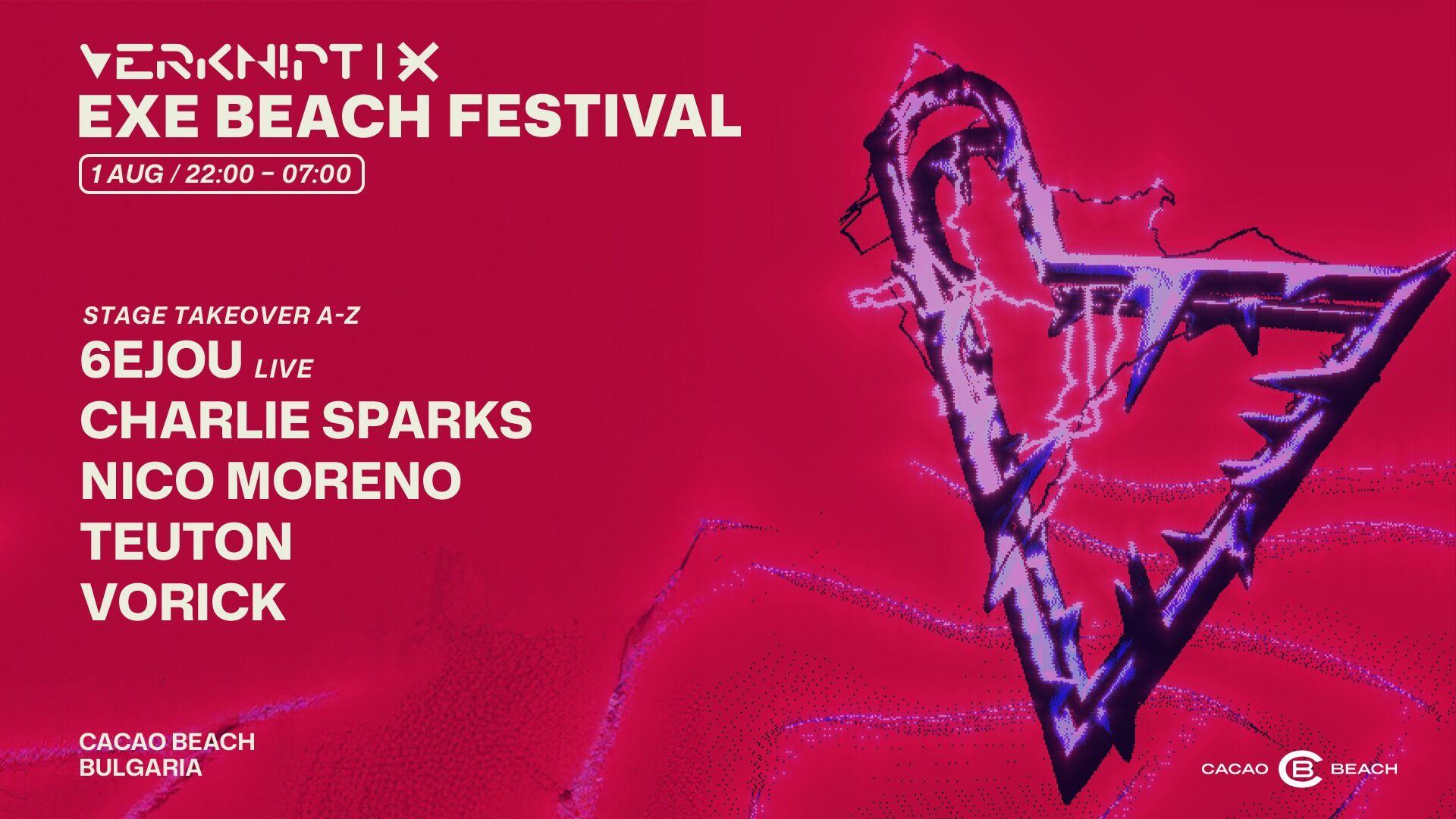 Verknipt x EXE Beach Festival - Sunny Beach - 1 August