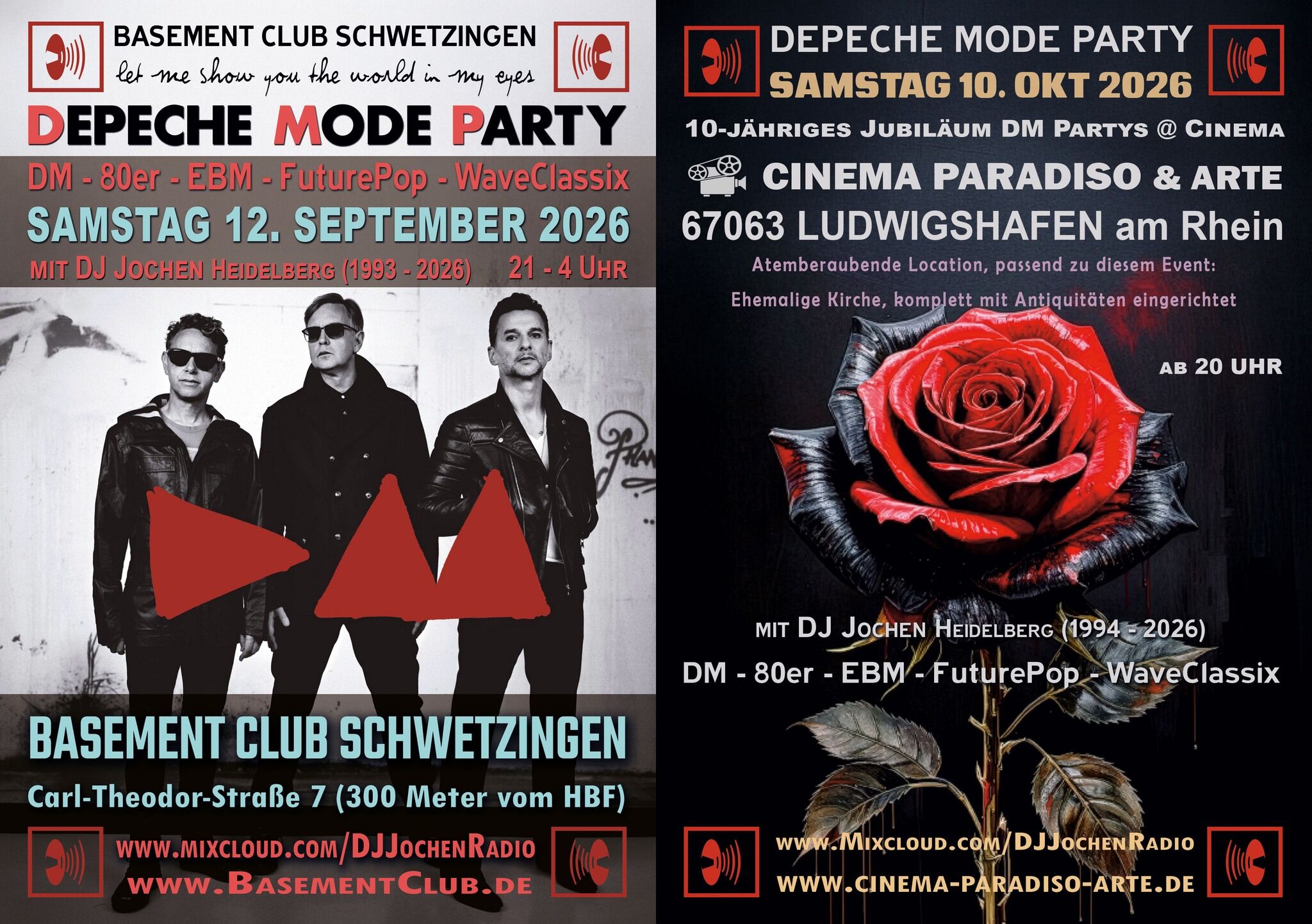 Depeche Mode Party im Basement Club Schwetzingen (ab 21 Uhr, Samstag 12. September - Part 2)