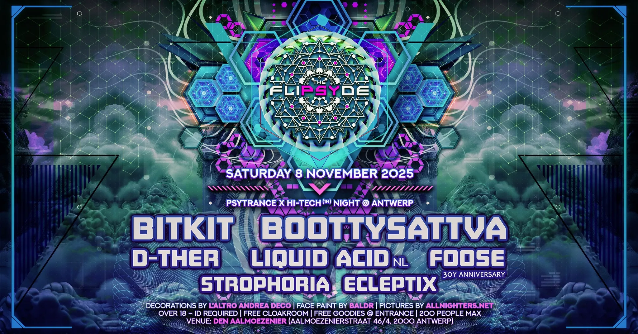 THE FLIPSYDE - Psytrance night @ Antwerp