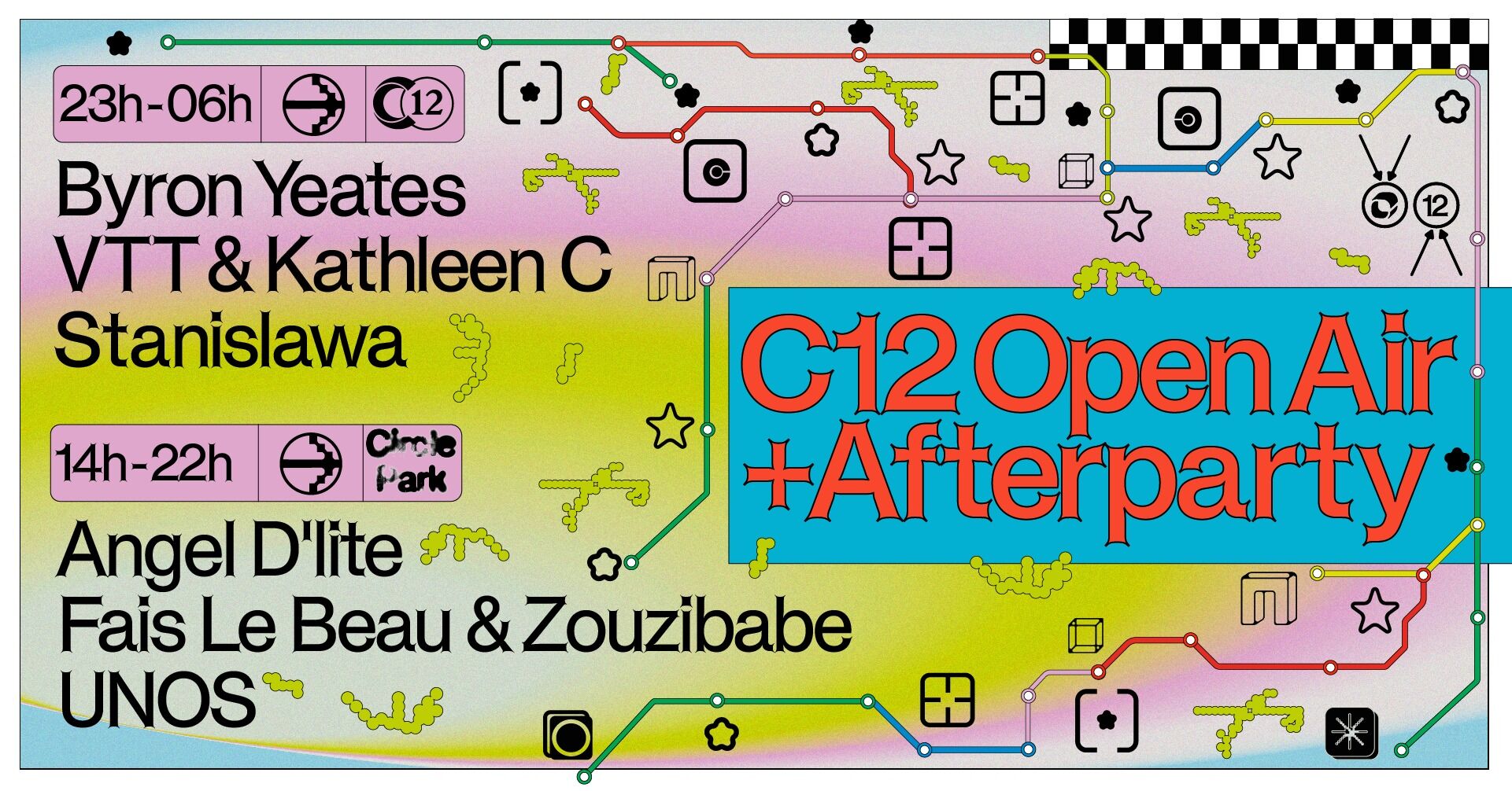 C12 x Circle Park Open air + Afterparty 15 HRS w/ Angel D’lite, UNOS, Byron Yeates, Zouzibabe and mo