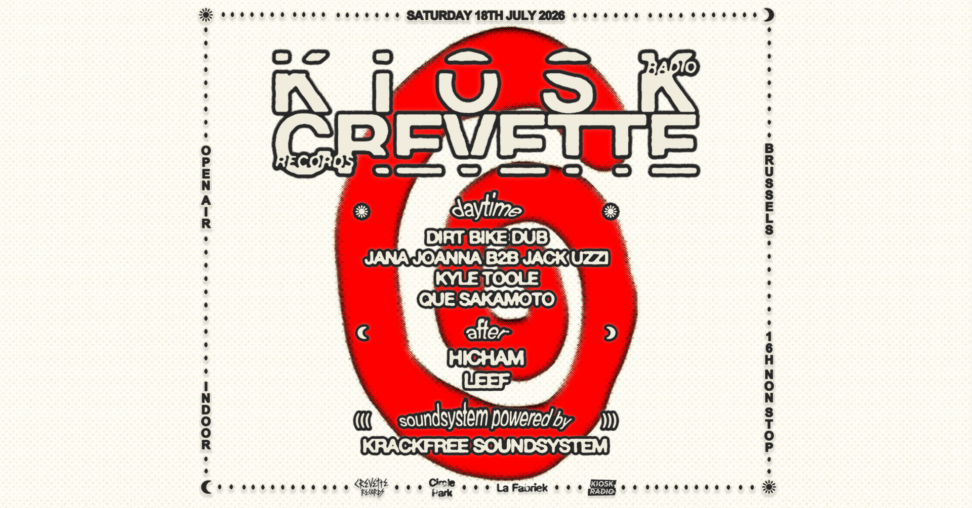 Kiosk Radio x Crevette Records - 16H Open Air + After