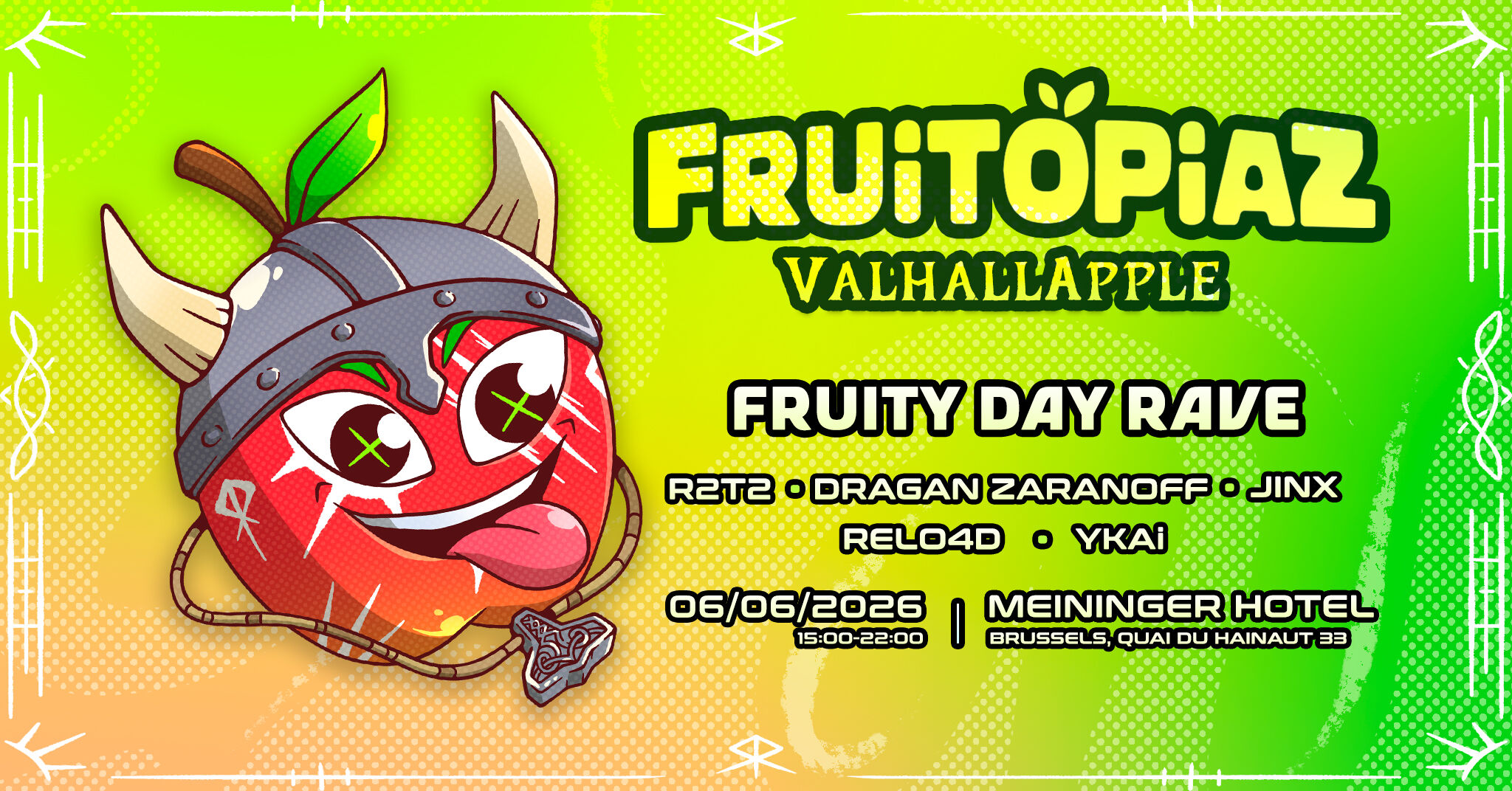 [OPEN AIR] Fruitopiaz - ValhallApple 🍎| Fruity Day Rave [Techno & Tekno]