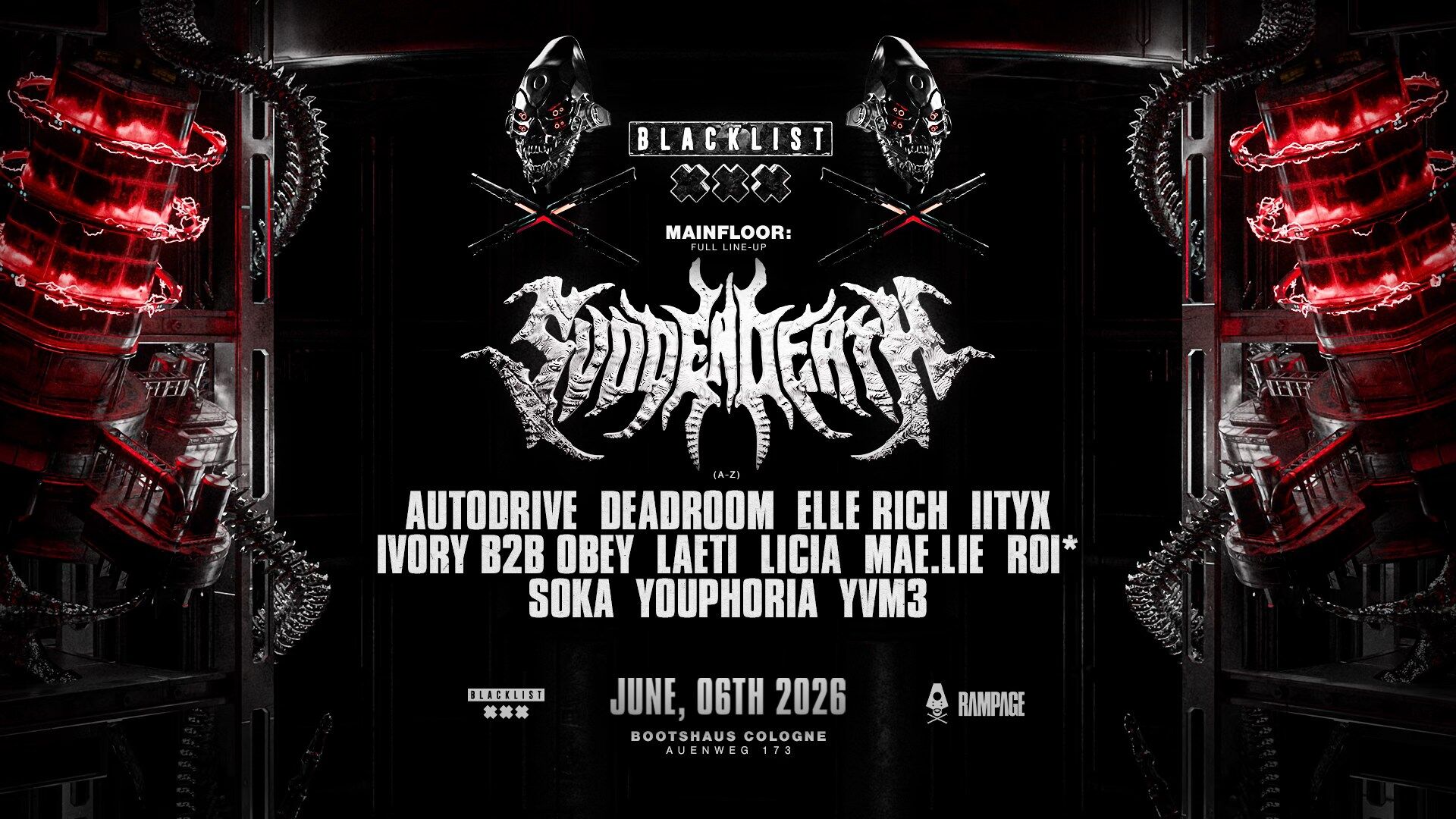 SVDDEN DEATH pres. by BLACKLIST & RAMPAGE