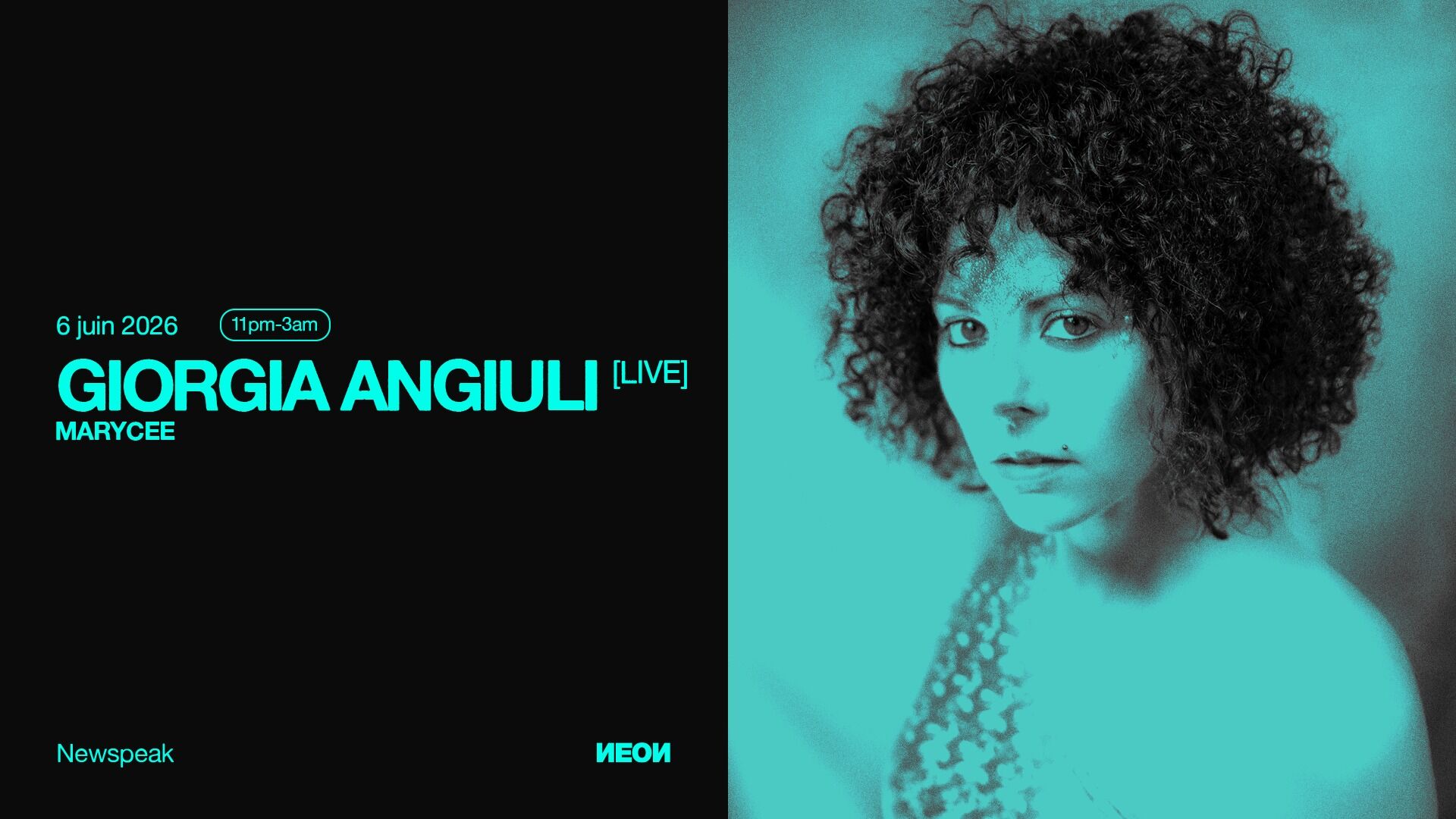 GIORGIA ANGIULI [LIVE] au Newspeak