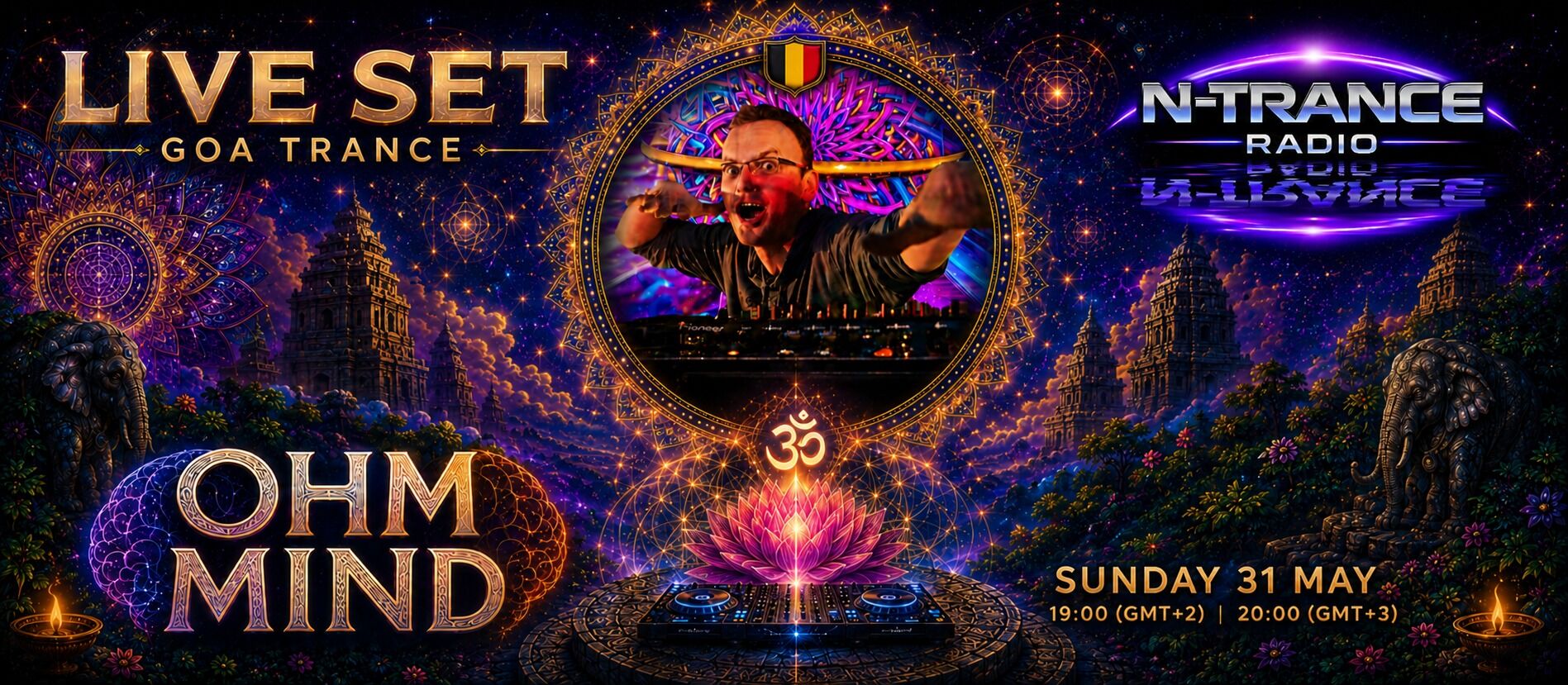 Ohm Mind, Goa Live Set on N-Trance Radio