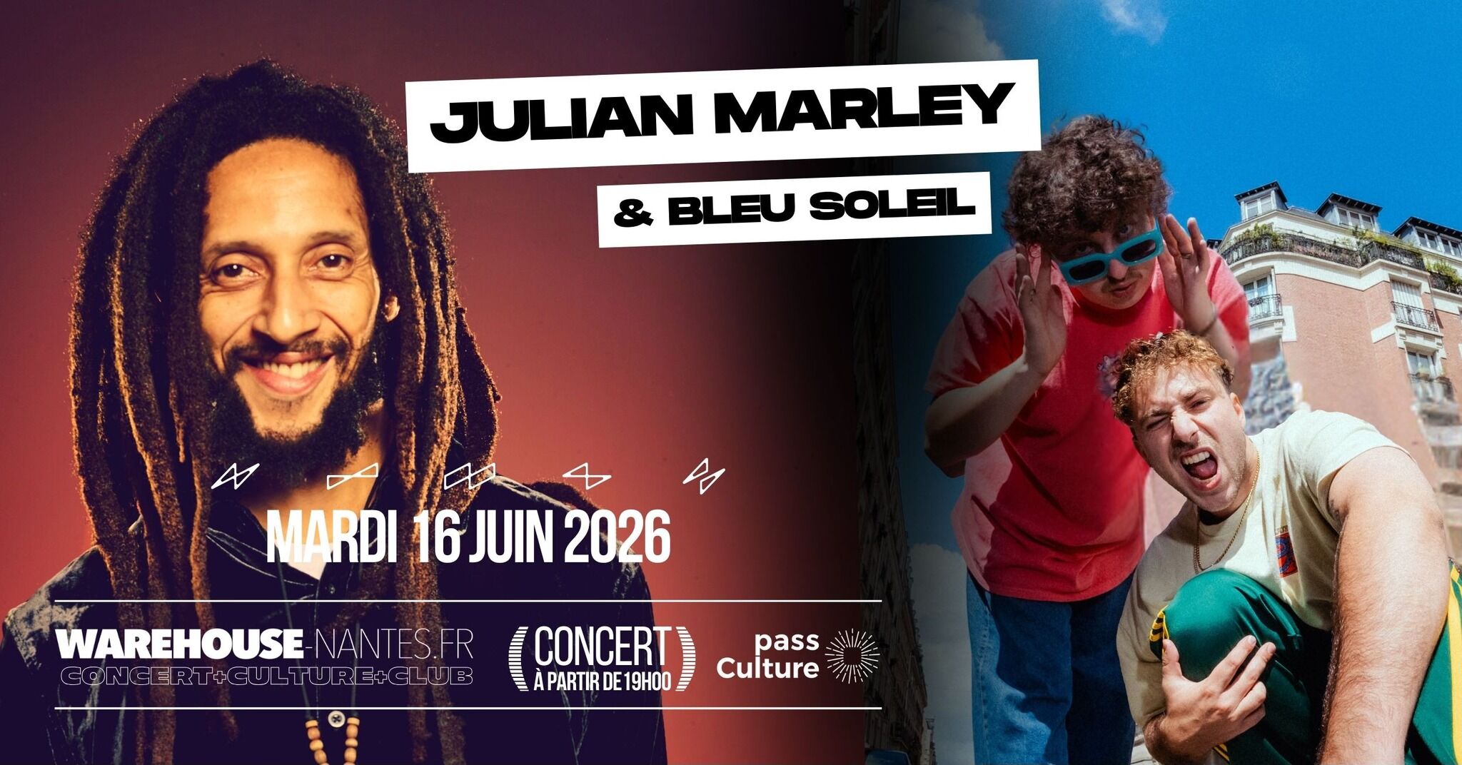 Julian Marley + Bleu Soleil en concert à Nantes !