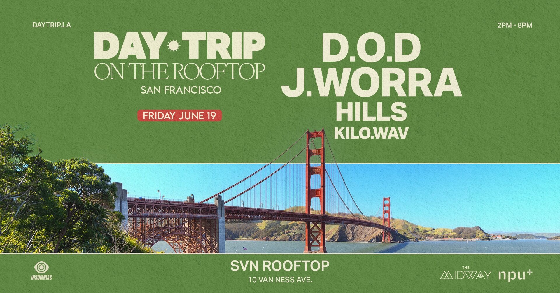 Day Trip On The Rooftop San Francisco