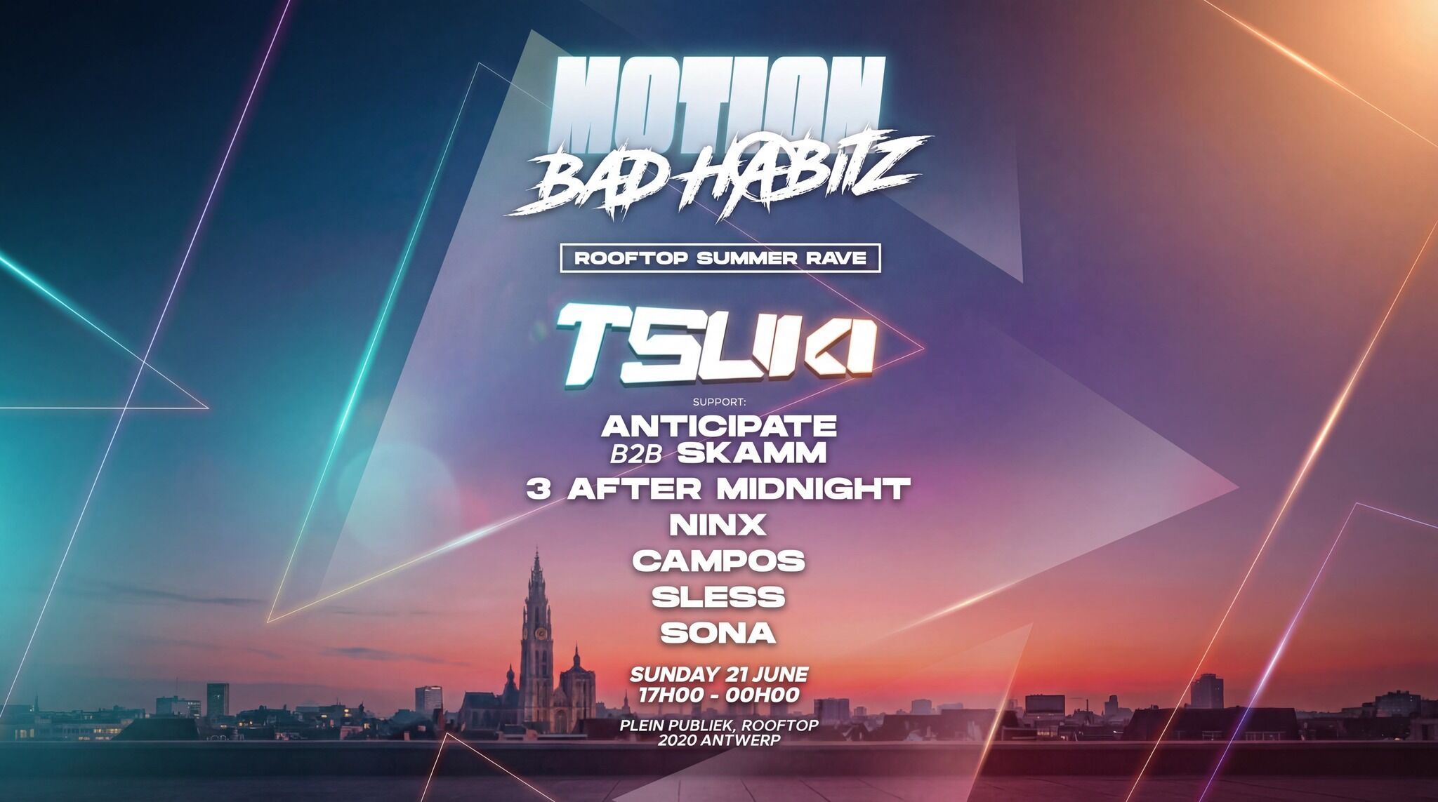 Bad Habitz x Motion - Rooftop Summer Rave