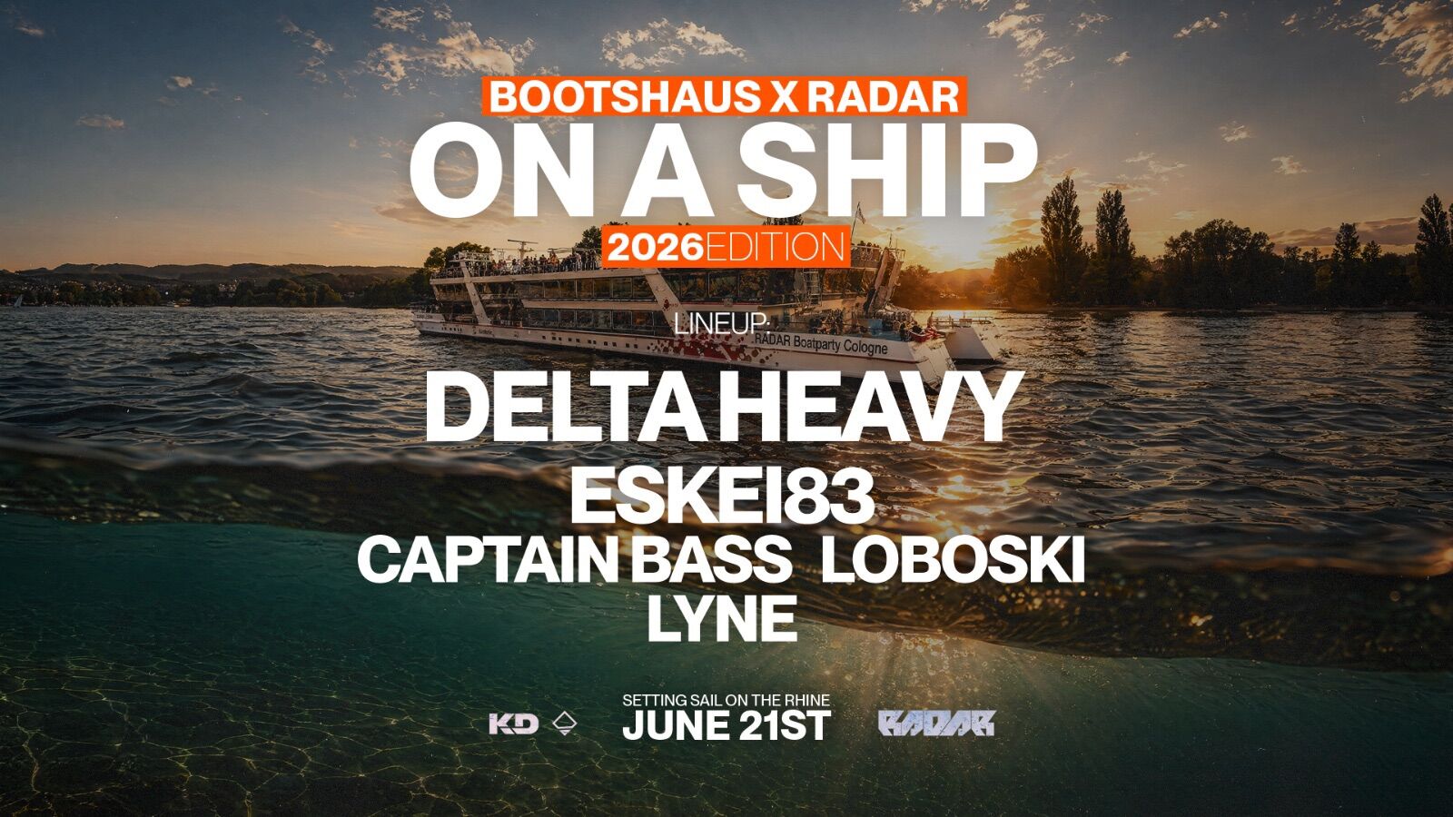 Bootshaus on a Ship DnB Edition Vol. II - DELTA HEAVY / ESKEI83 pres by RADAR