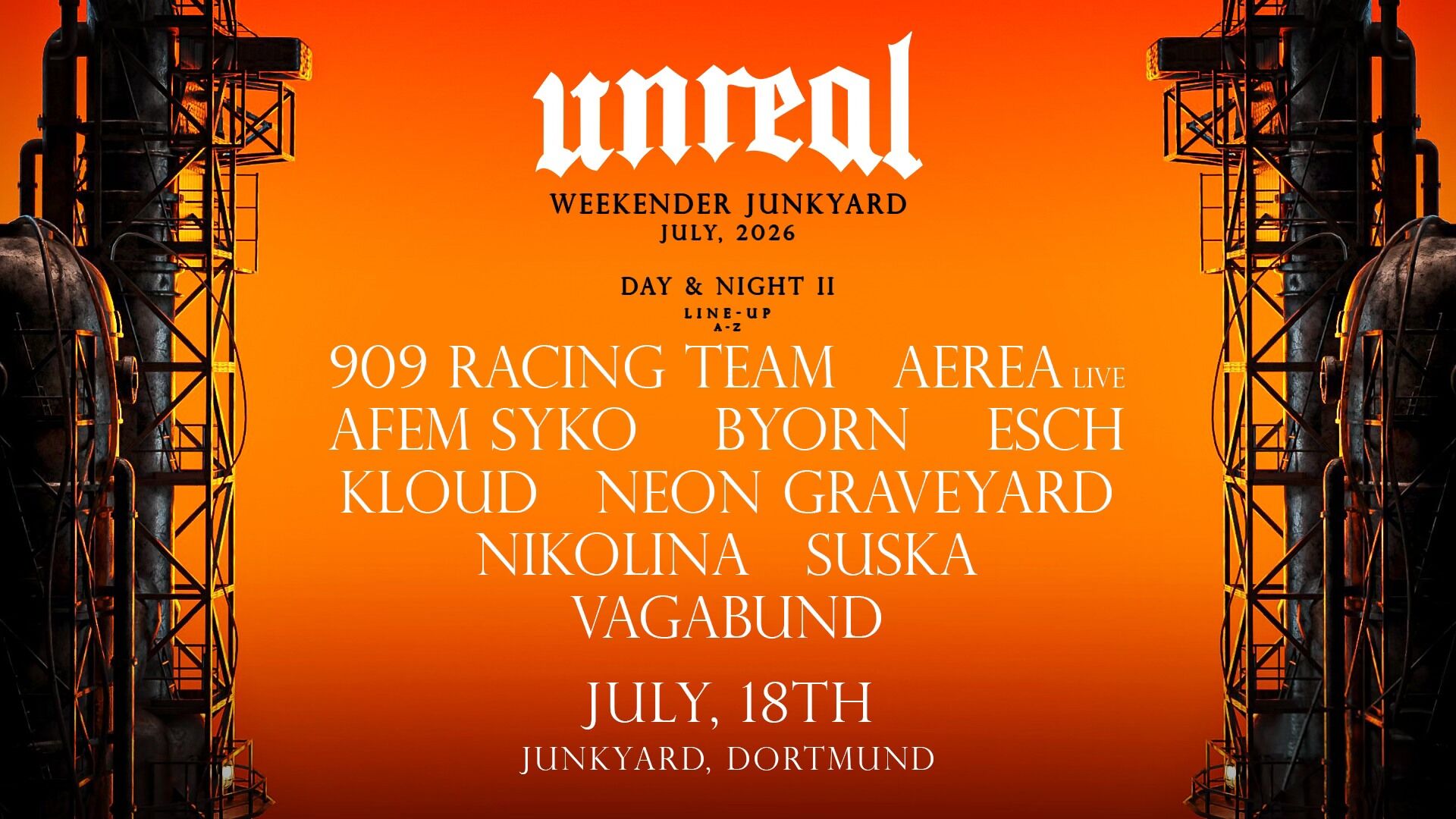UNREAL - NIGHT II summer weekender