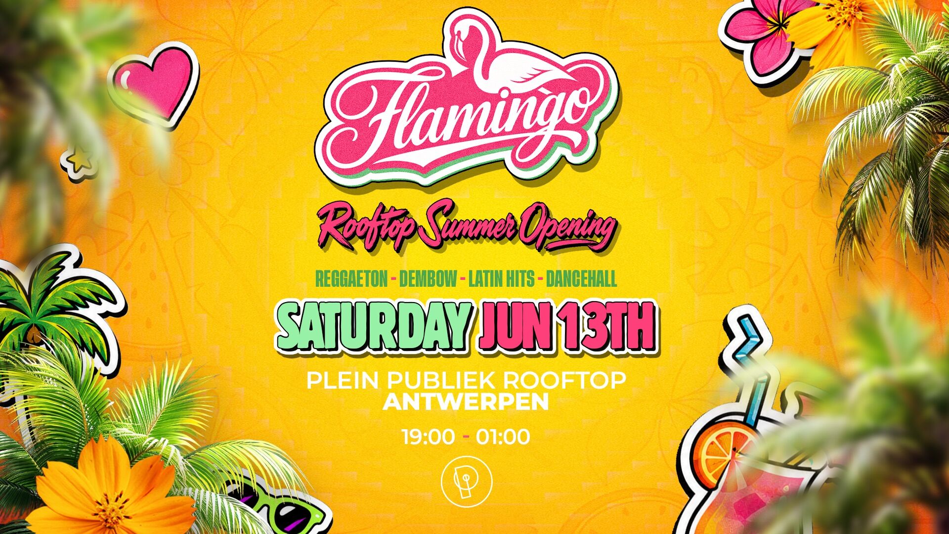 Flamingo Rooftop Summer Opening ☀️ | Plein Publiek Antwerp