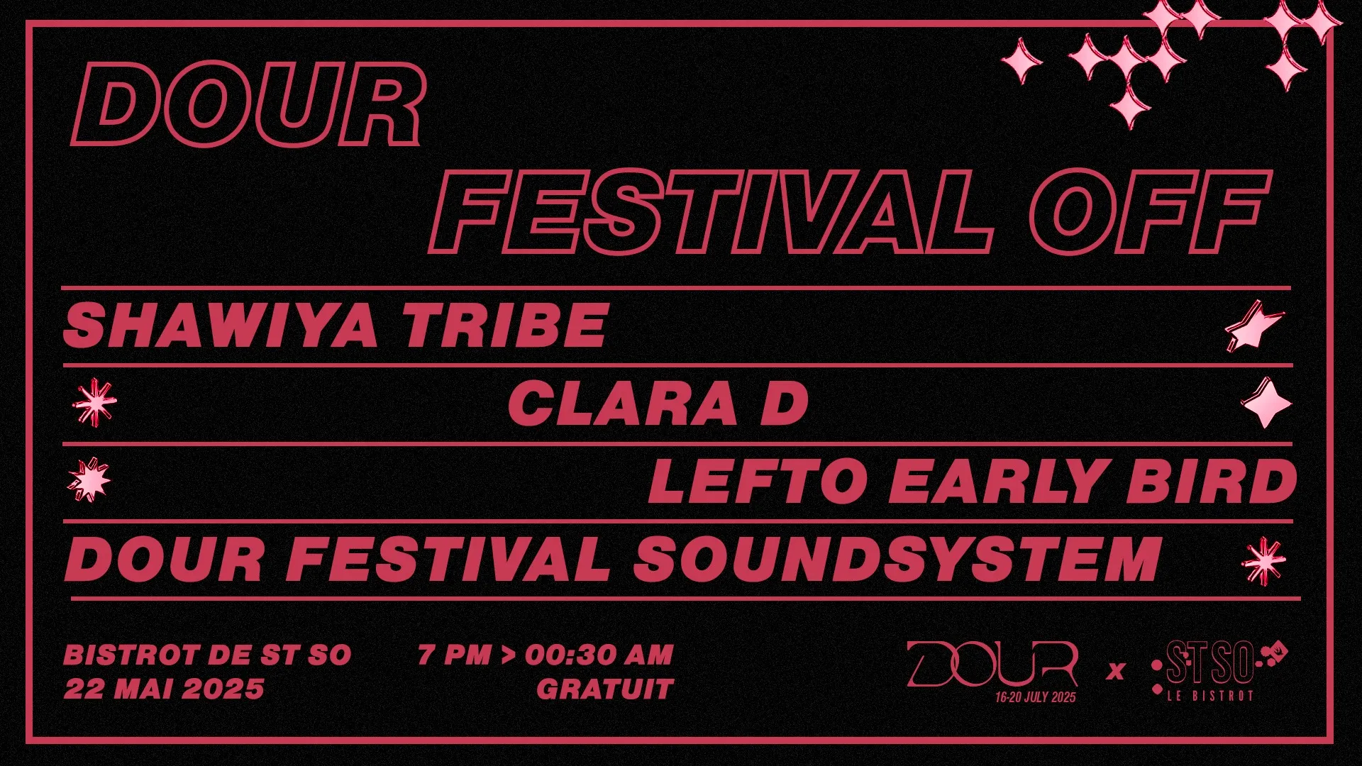 DOUR FESTIVAL OFF — ST SO