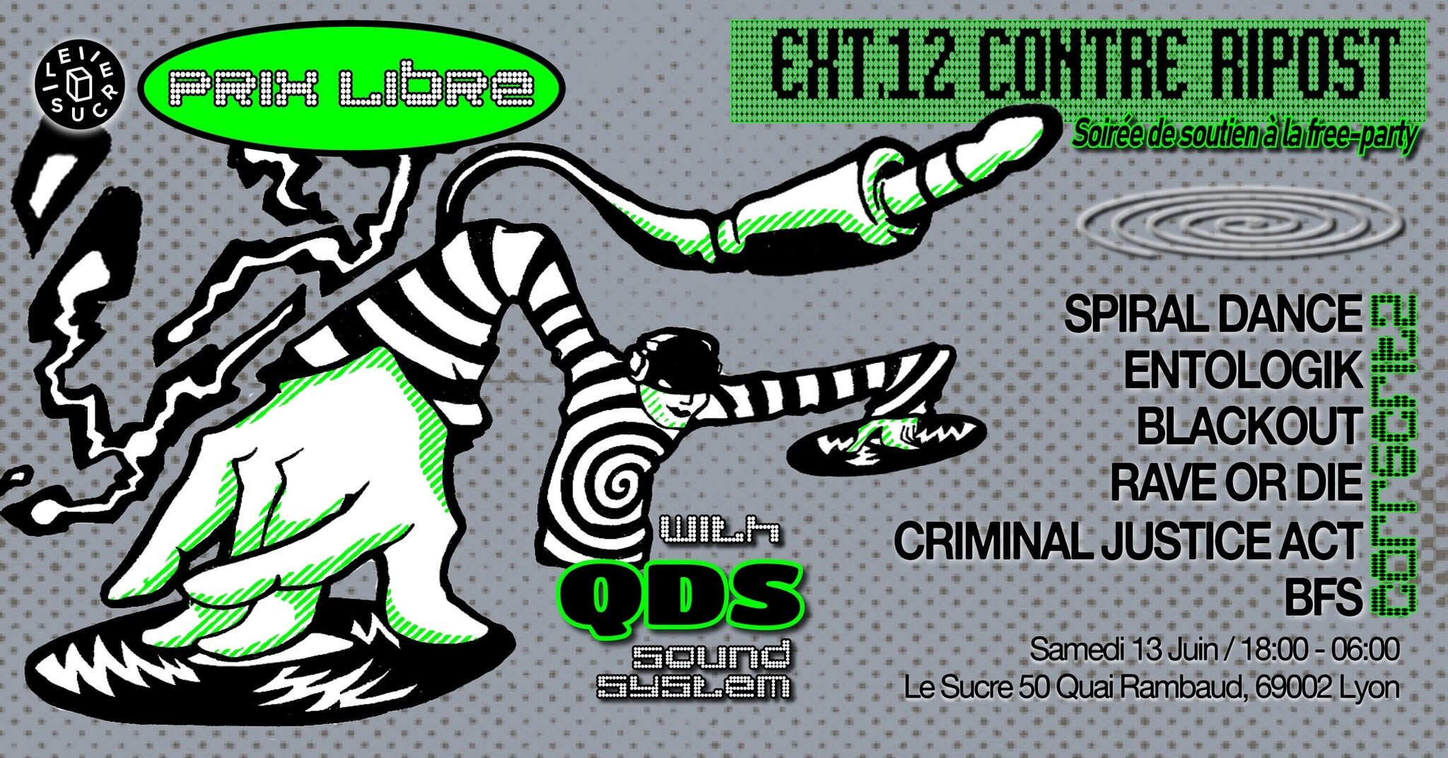 EXT.12 CONTRE RIPOST - soirée de soutien à la Free Party