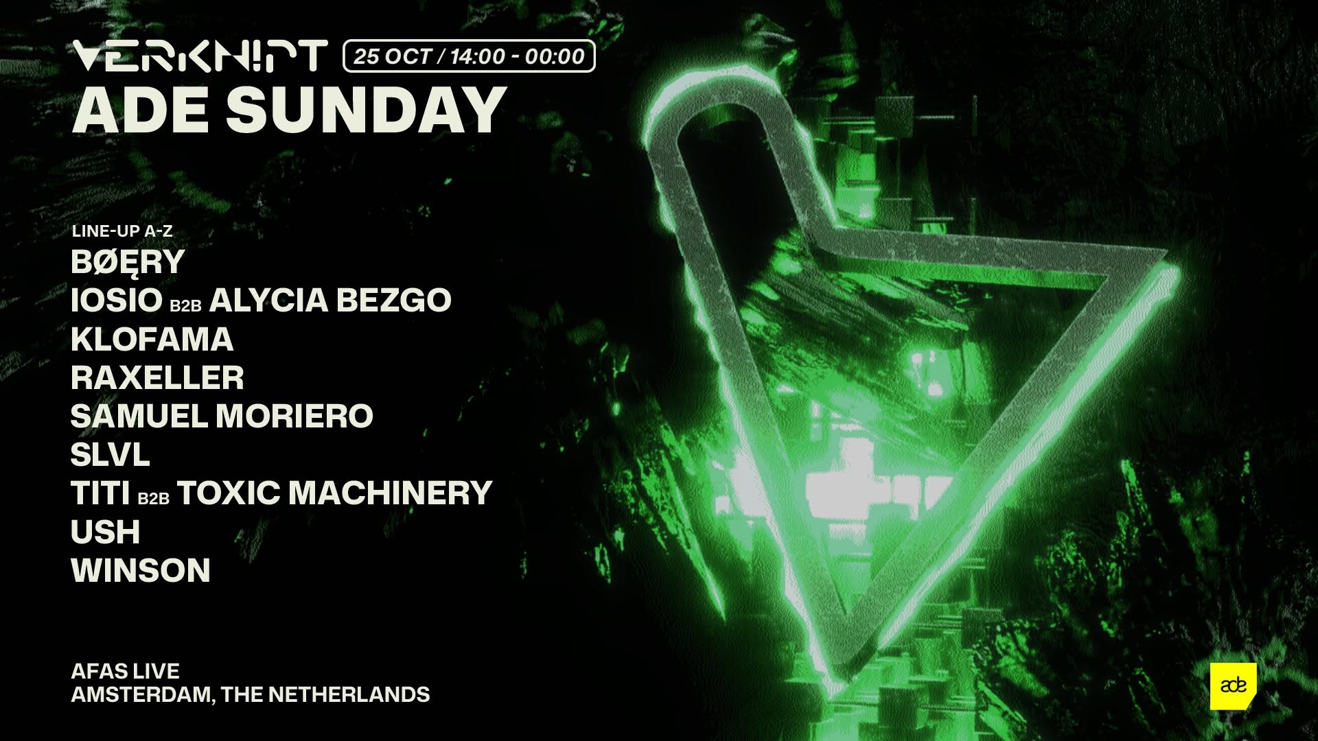 Verknipt ADE Special Sunday - 25 October