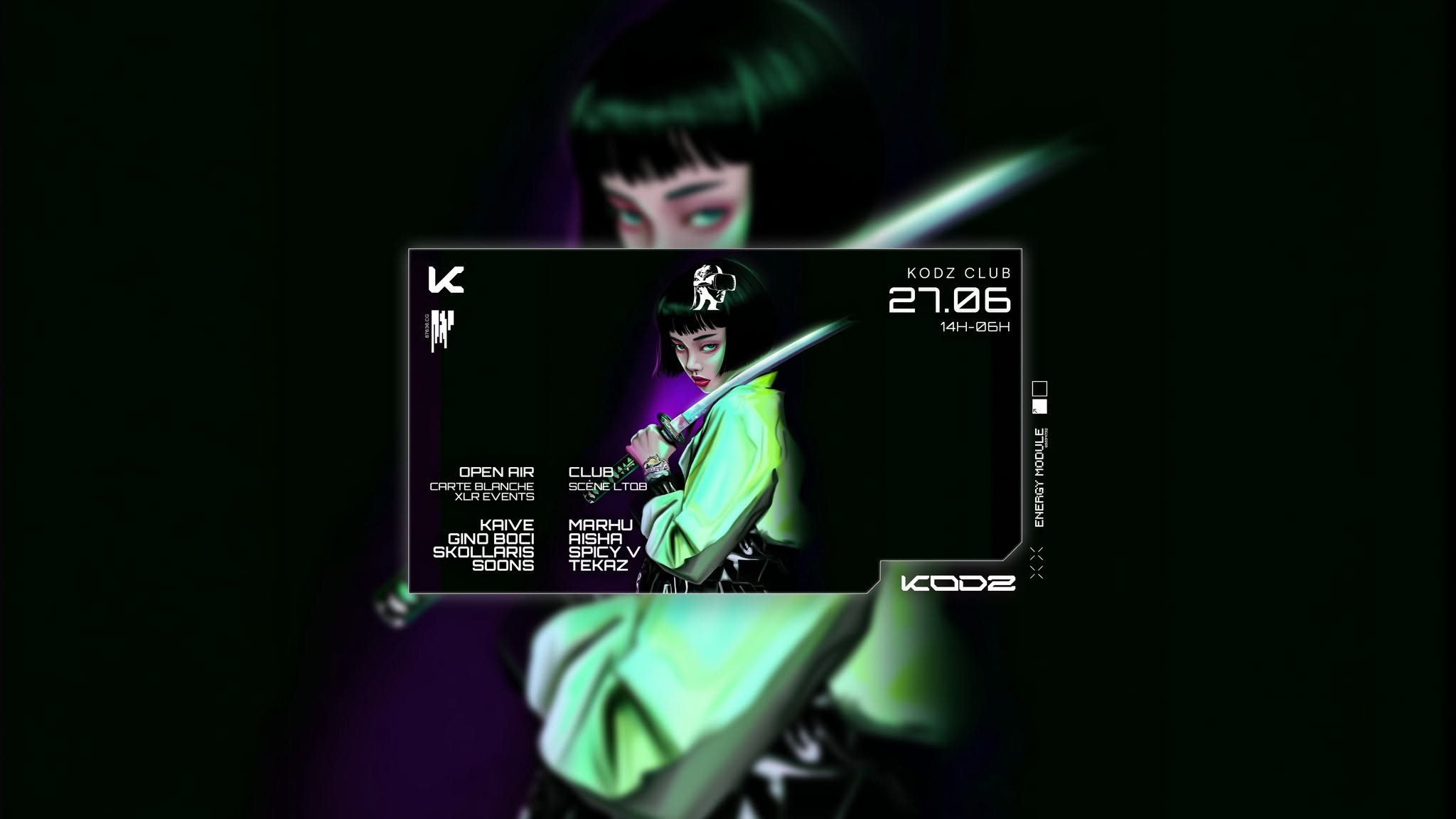 KODZ OPEN AIR & CLUB x LTQB x XLR : MARHU, AISHA & MORE