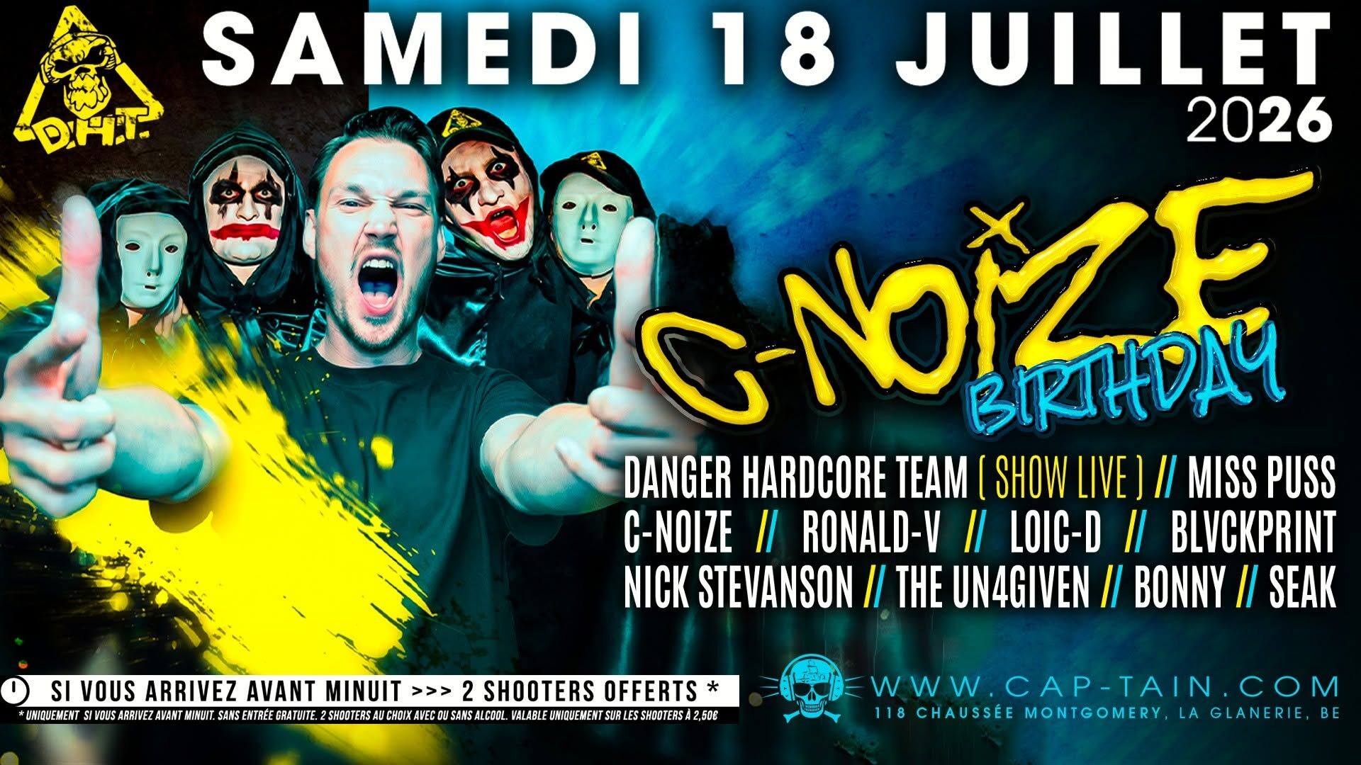 C-Noize Birthday - Samedi 18 Juillet 2026 au Cap'tain