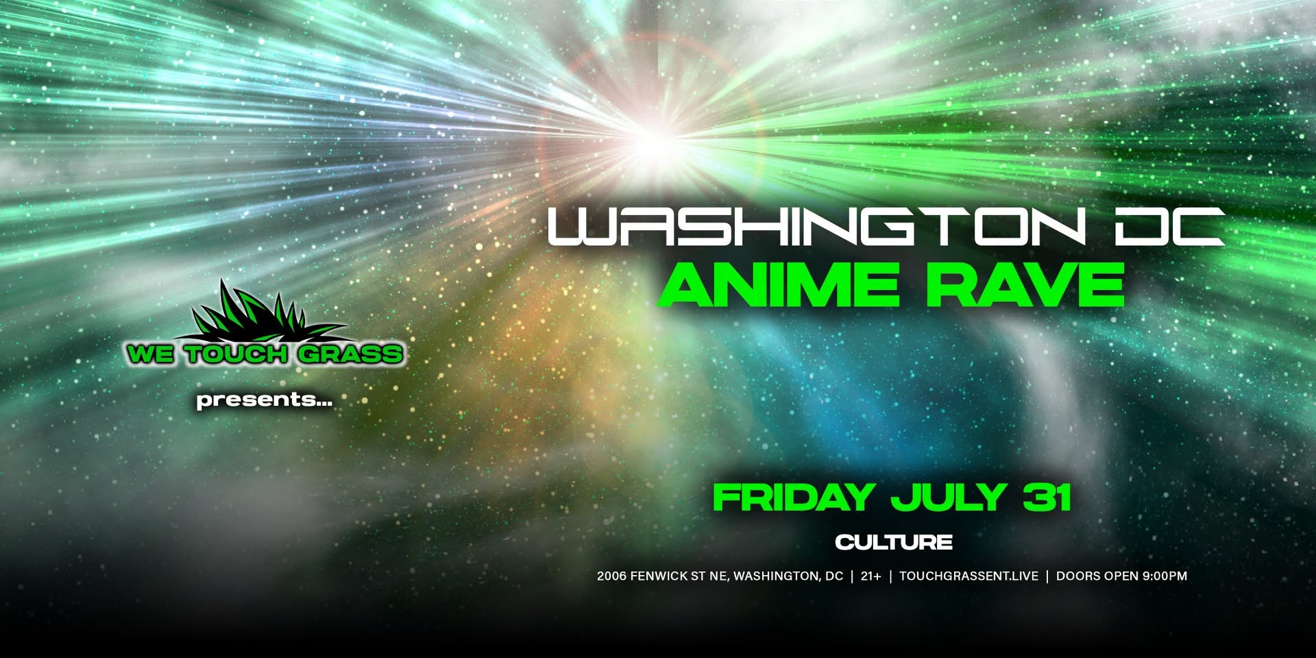 #WeTouchGrass presents: D.C. Anime Rave