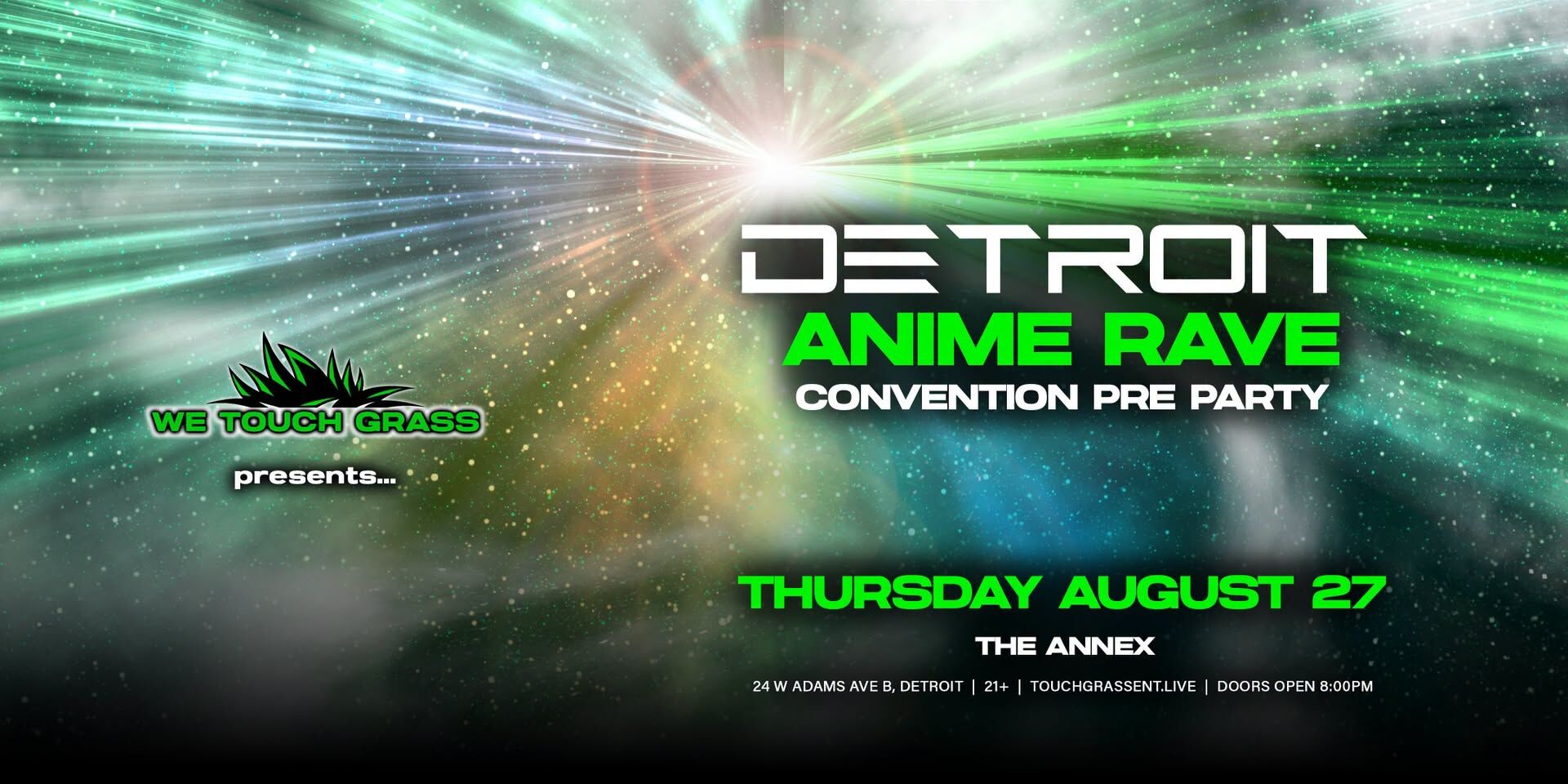 #WeTouchGrass presents: Detroit Anime Rave