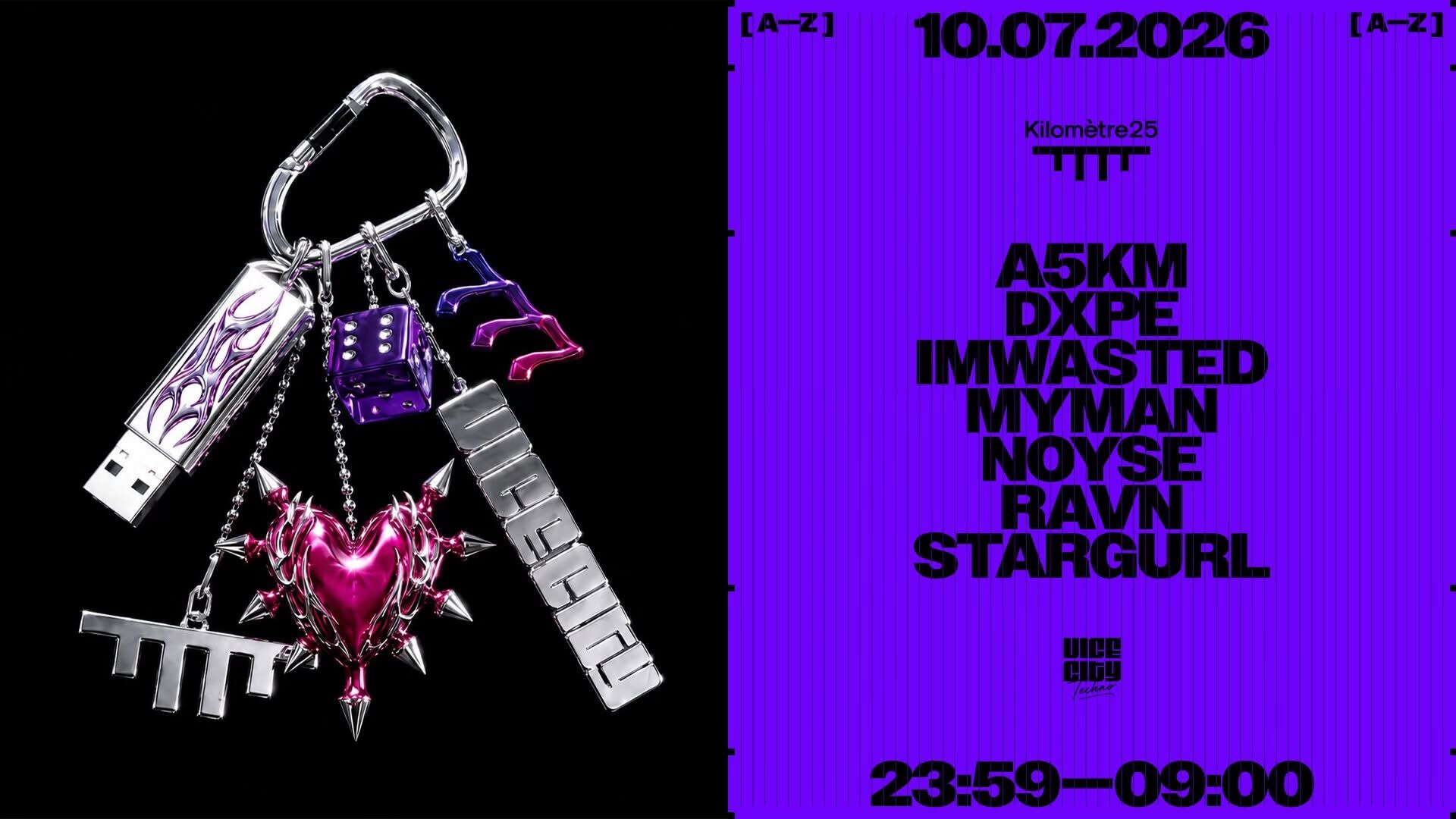 💜🖤🔩 VICE CITY x KM25 // A5KM / NOYSE / DXPE / STARGURL / IMWASTED / RAVN / MYMAN 🔩🖤💜
