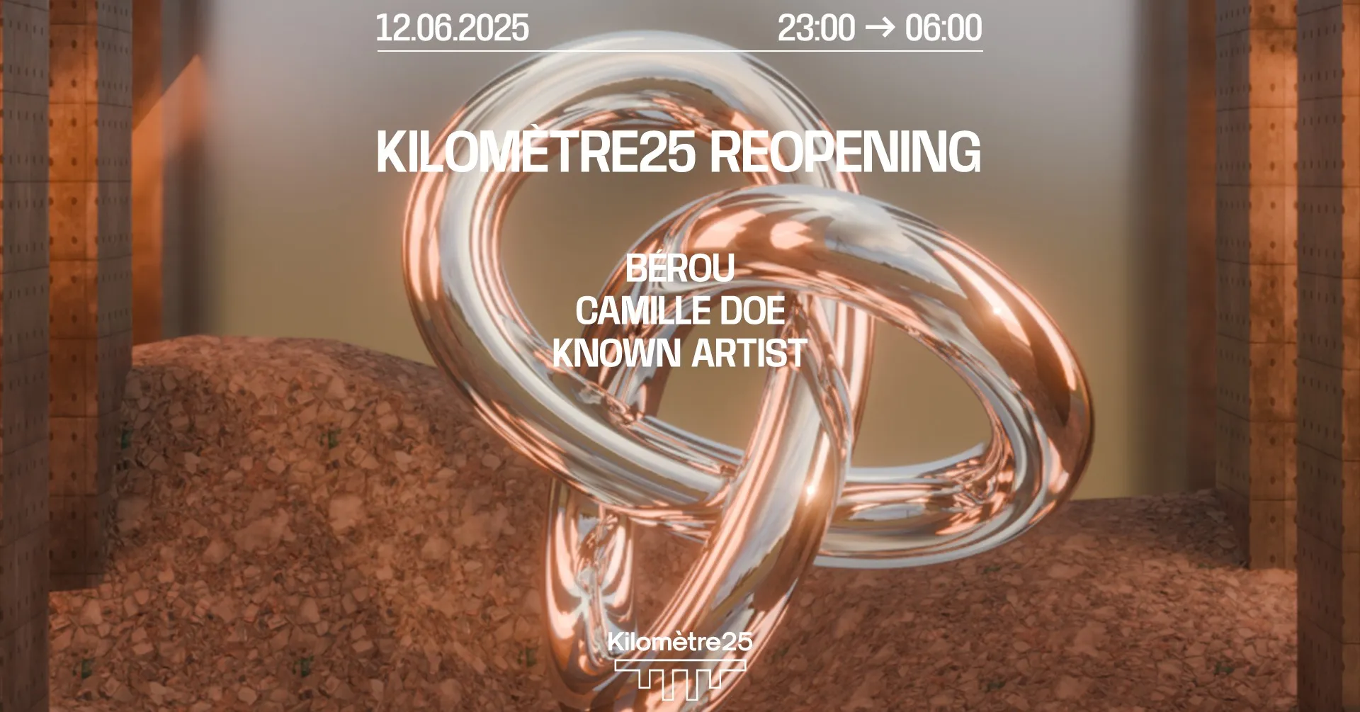 KILOMETRE25 REOPENING : CAMILLE DOE, KNOWN ARTIST, BÉROU