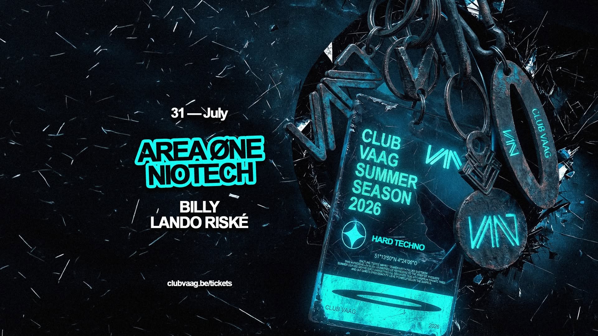 Club Vaag invites AREA ØNE & NIOTECH