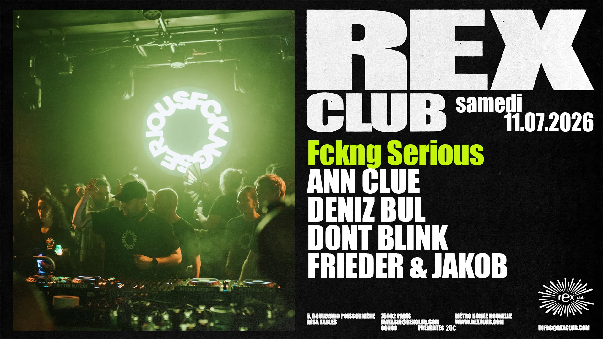Fckng Serious: Ann Clue, Deniz Bul, Dont Blink, Frieder & Jakob