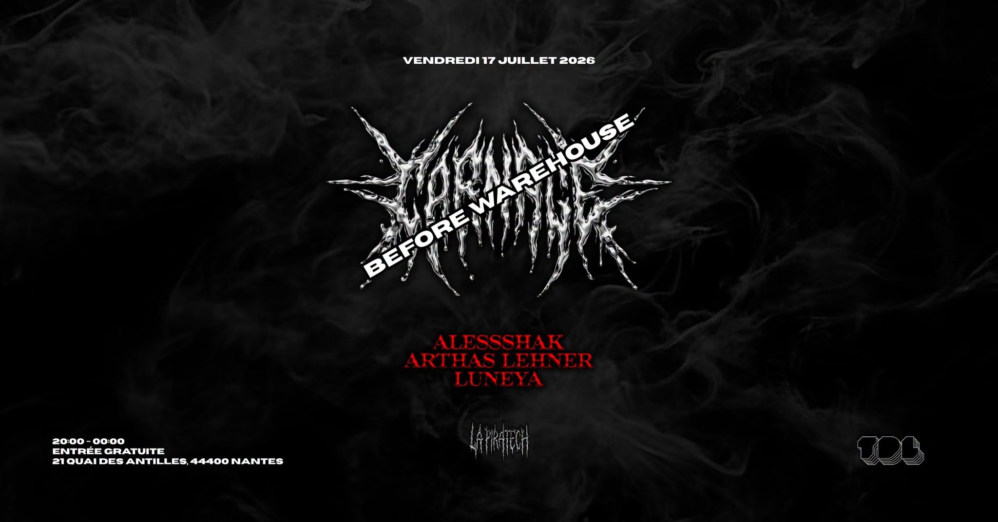 Before La Piratech & Furi @Warehouse Nantes - Entrée Gratuite