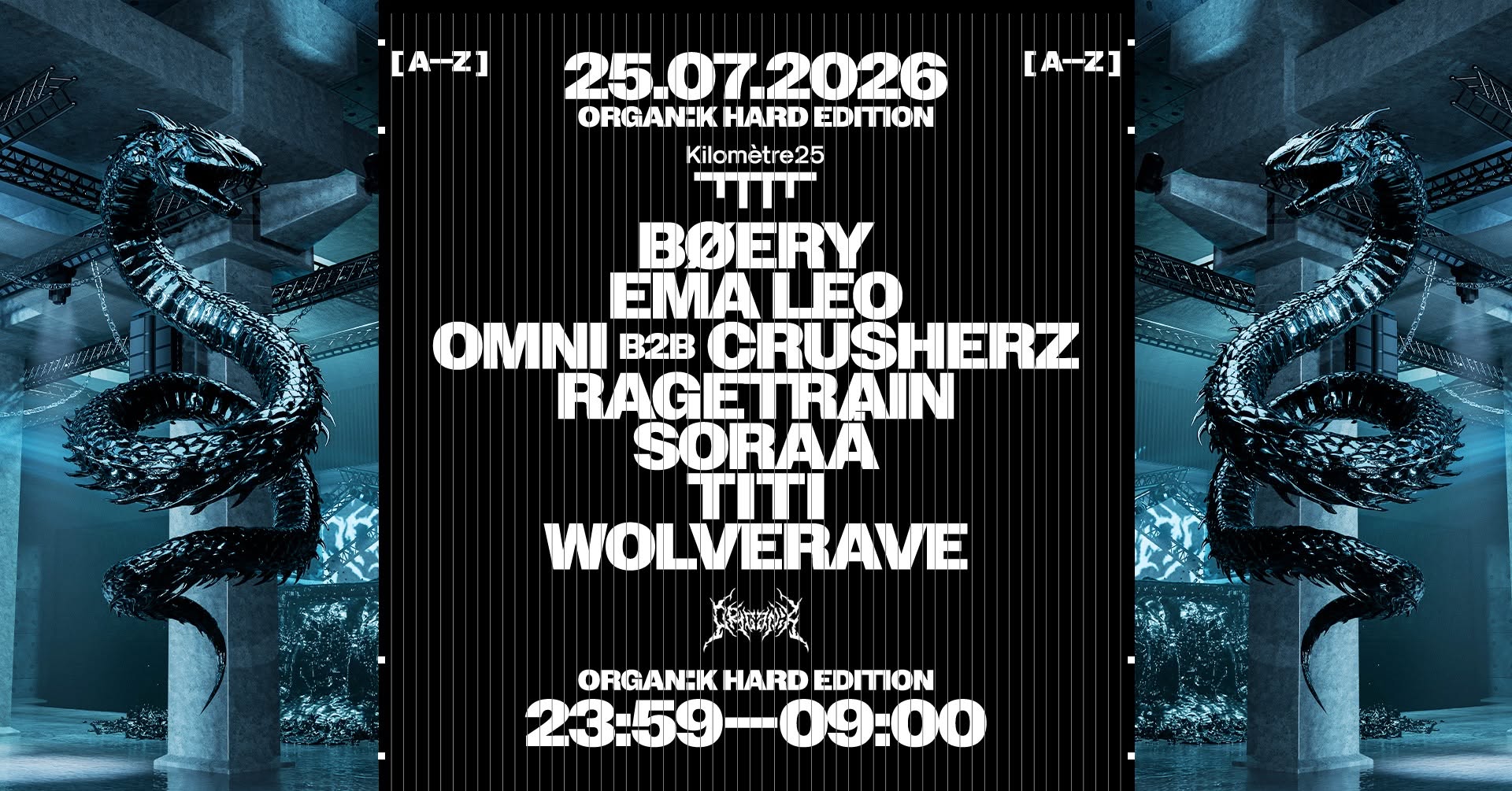 ORGANÏK : BØERY, TITI, EMA LEO, SORAÄ, RAGETRAIN & MORE