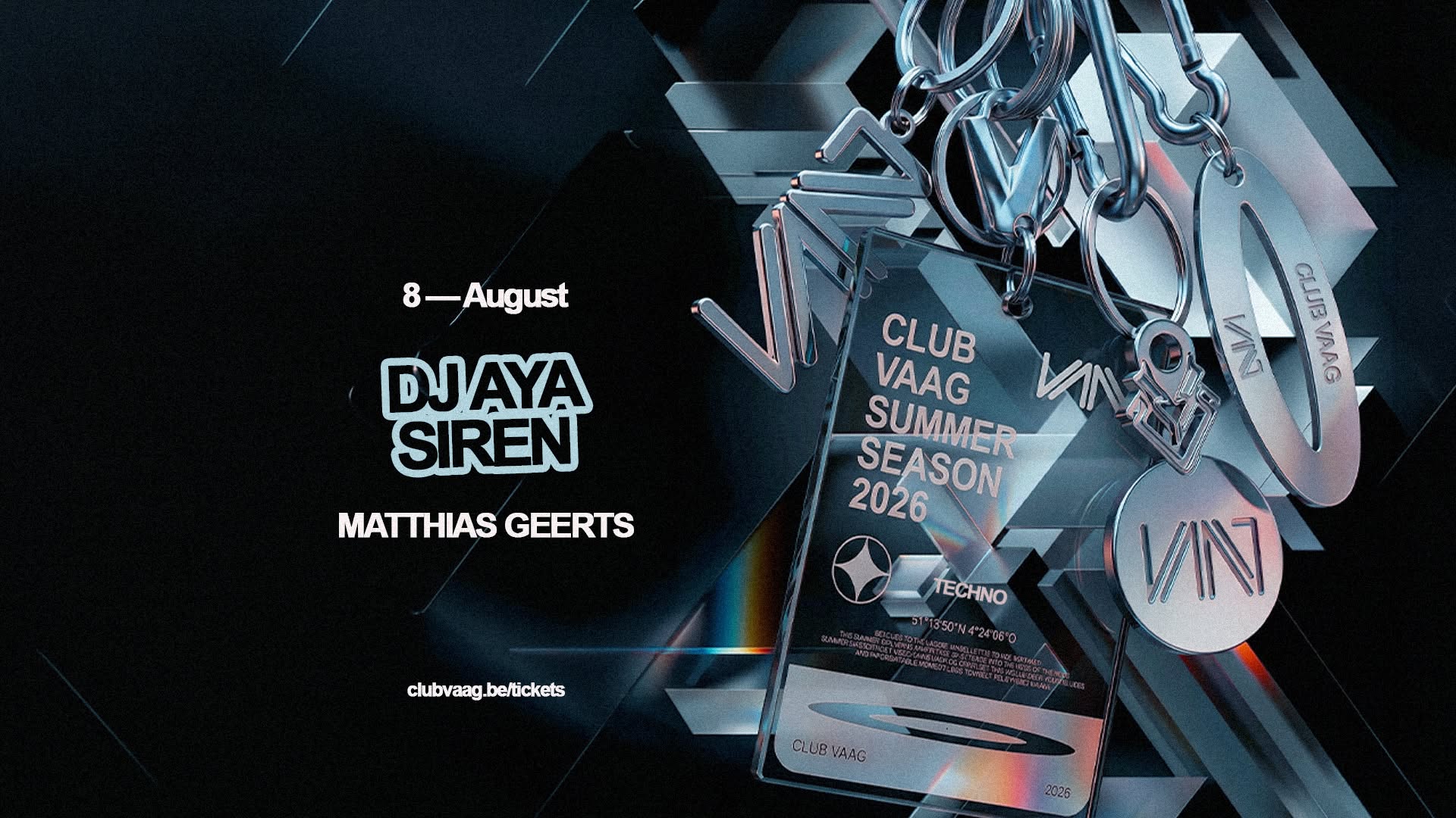 Club Vaag invites DJ AYA & SIREN