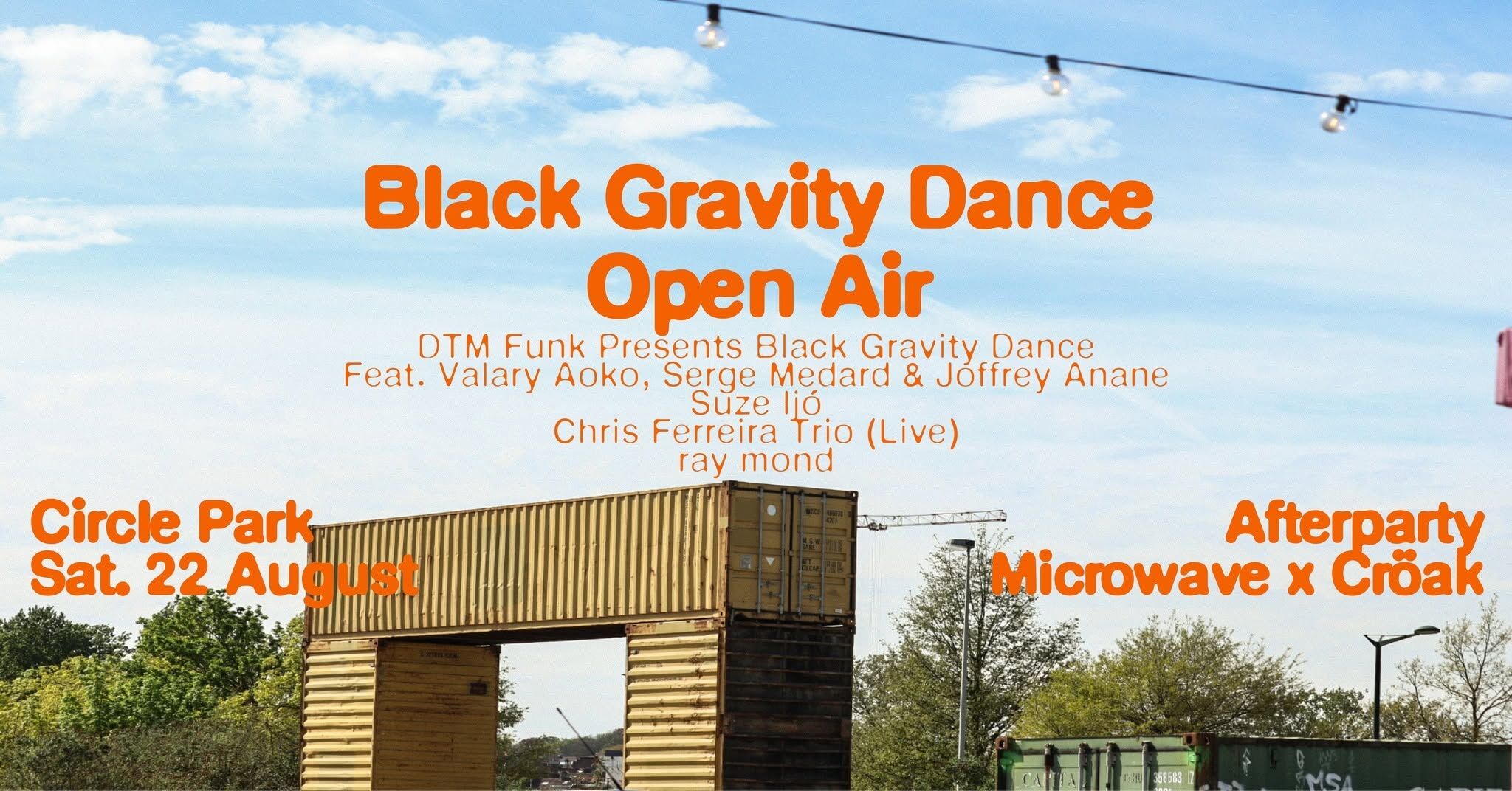 Black Gravity Dance Open Air - Afterparty by Microwave & Cröak • Circle Park x La Fabriek