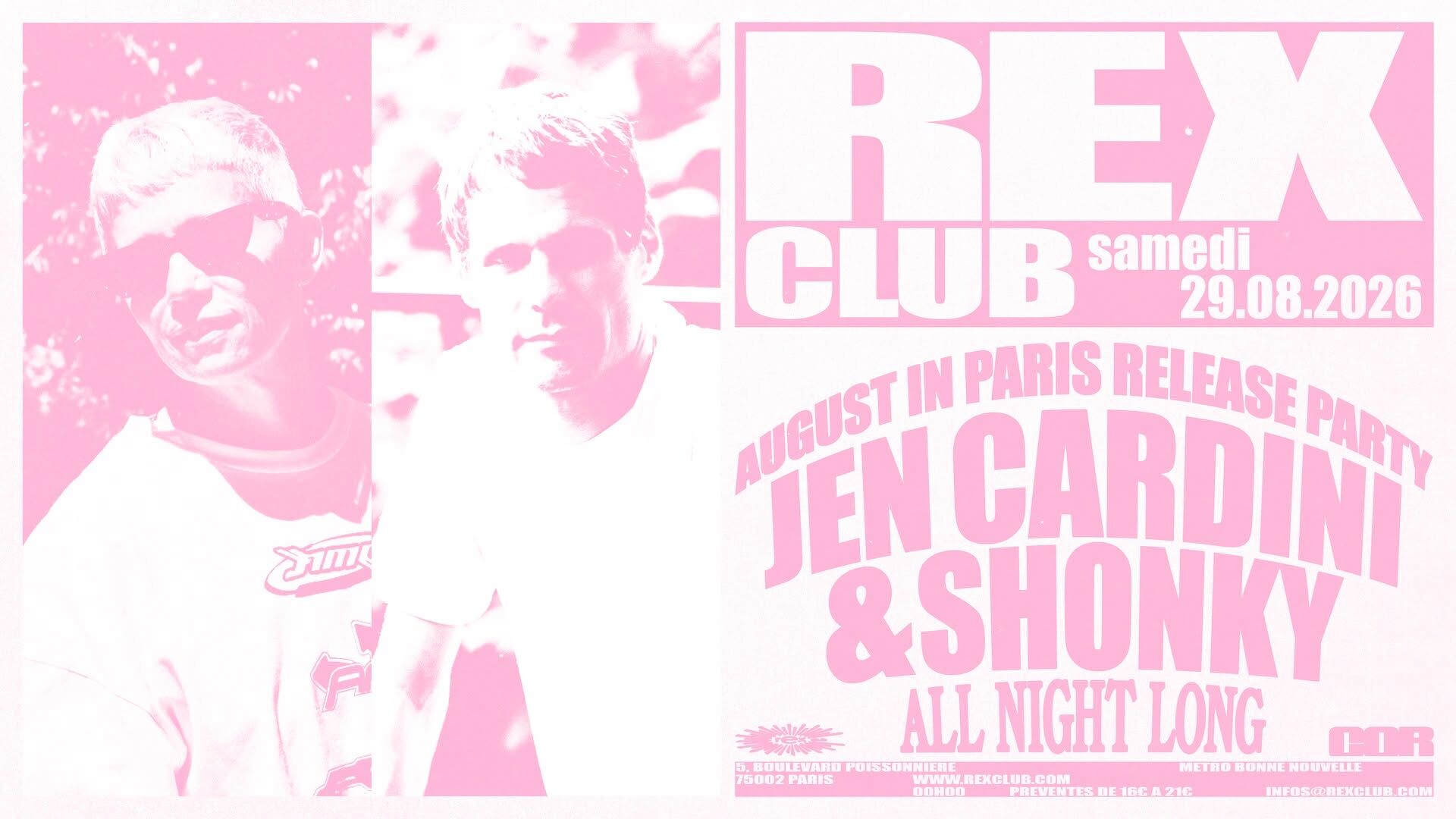 August In Paris Release Party: Jen Cardini & Shonky anl