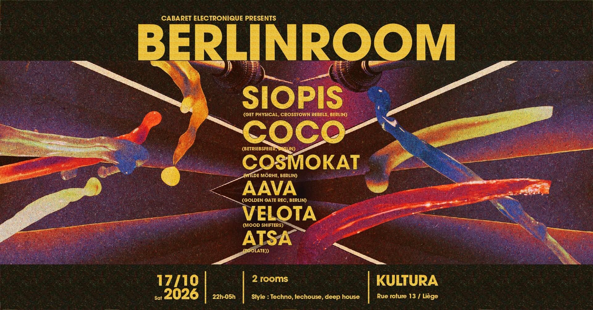 BERLIN ROOM with SIOPIS🇩🇪, COCO🇩🇪, COSMOKAT🇩🇪, AAvA, VELOTA, ATSA