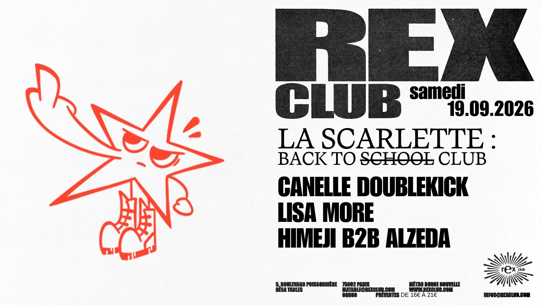 La Scarlette - Back to Club: Canelle Doublekick, Lisa More, Himeiji b2b Alzeda