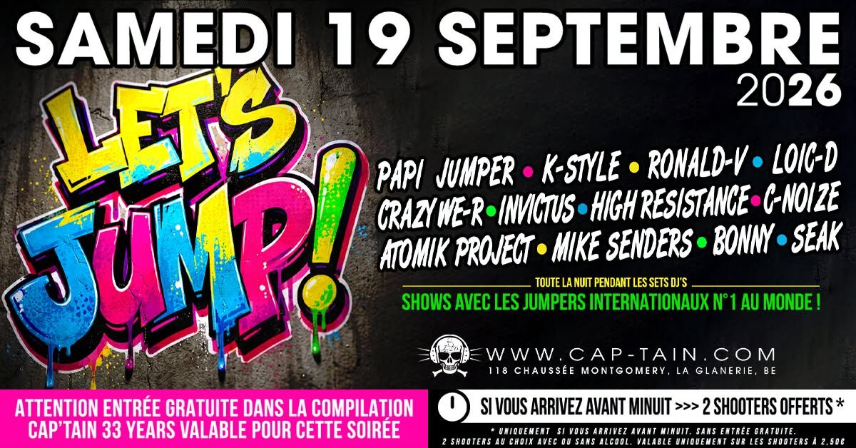 LET'S JUMP ! - Samedi 19 Septembre 2026 au Cap'tain