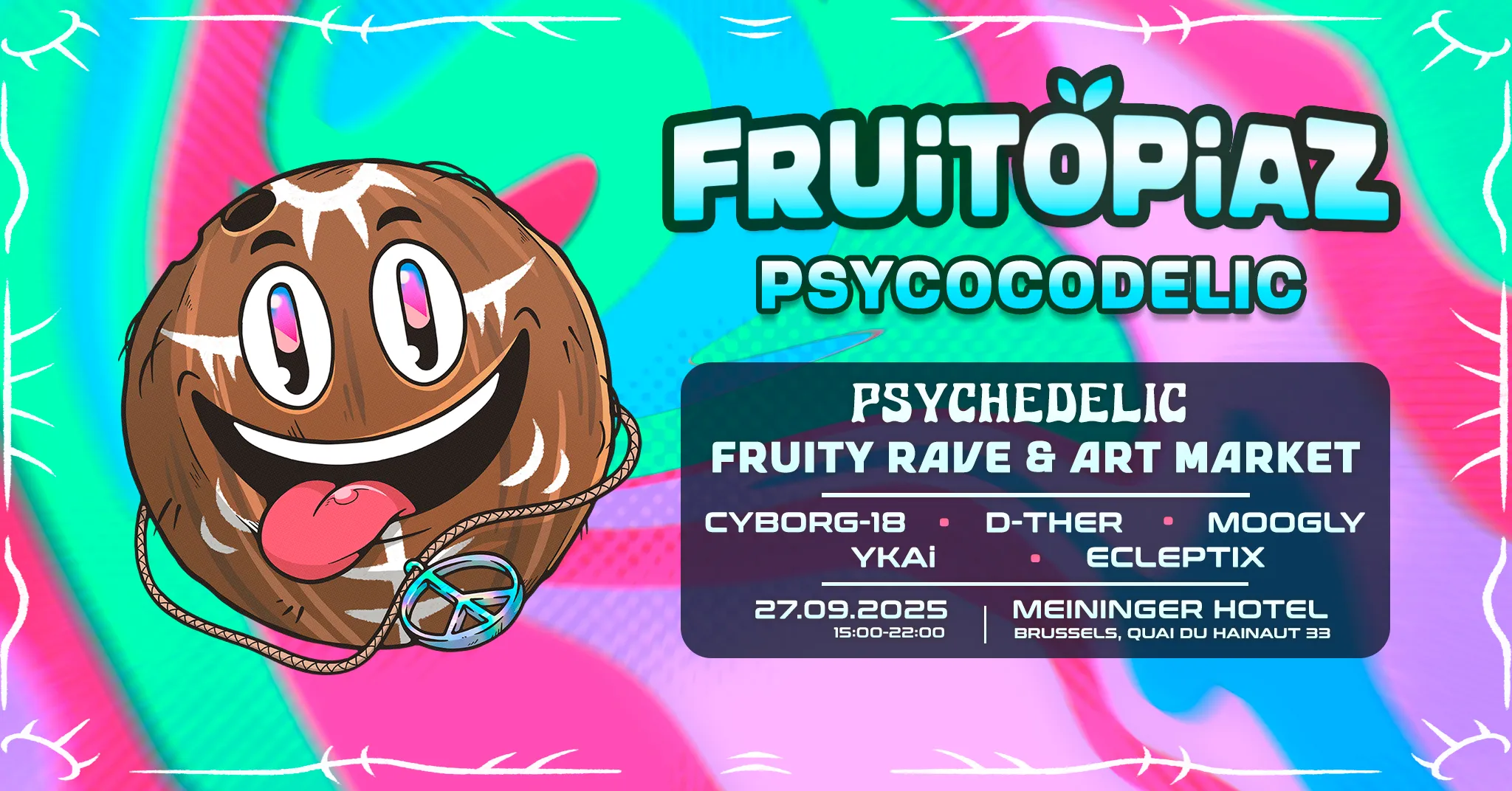 [OPEN AIR] Fruitopiaz - Psycocodelic 🥥 | Fruity Day Rave [Psytrance]