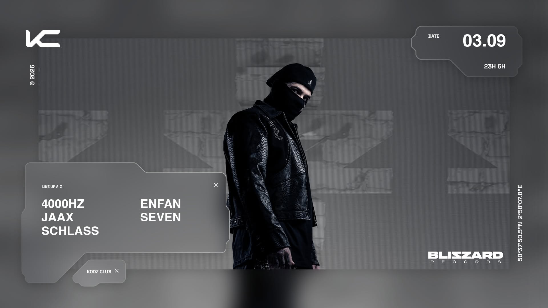 BLIZZARD PRESENTS SCHLASS, ENFAN,JAAX, 4000Hz, SEVEN