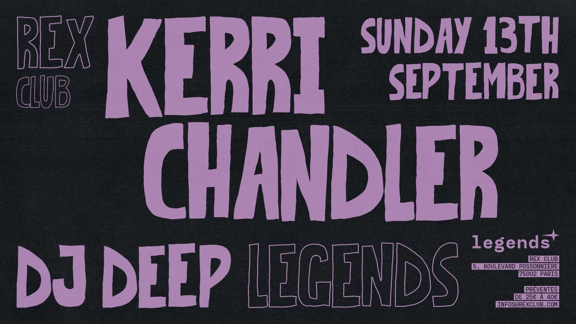 LEGENDS: KERRI CHANDLER & DJ DEEP
