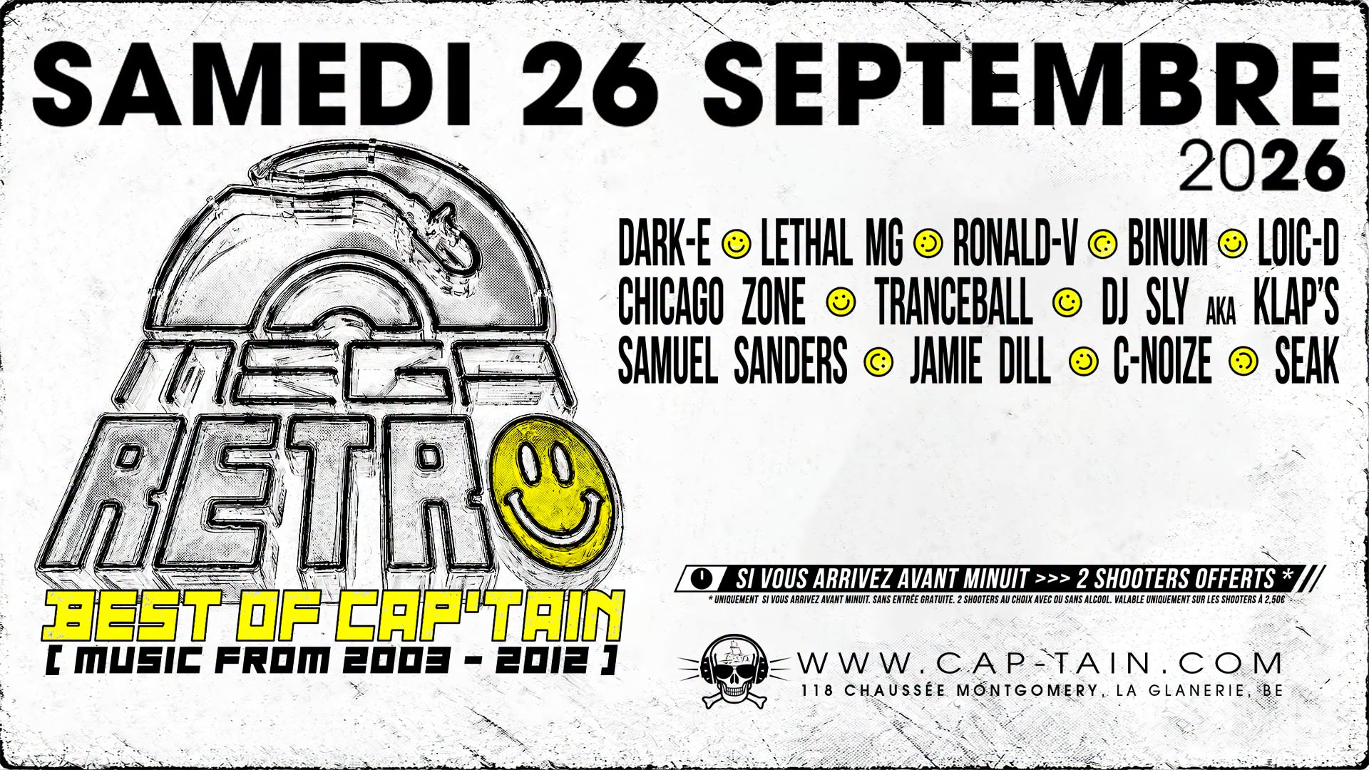 Mega Retro - Samedi 26 Septembre 2026 au Cap'tain