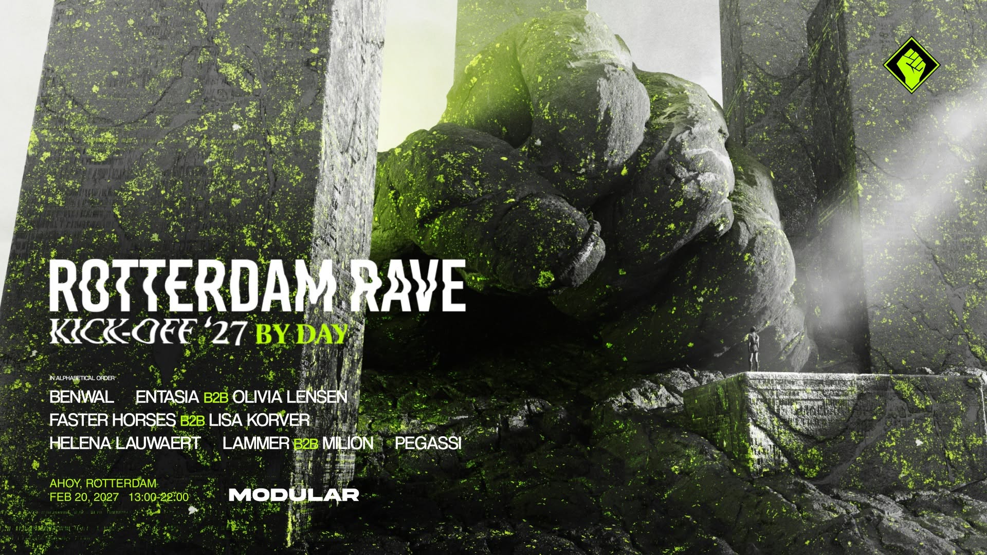Kick-Off 2027 - By Day - Modular presents