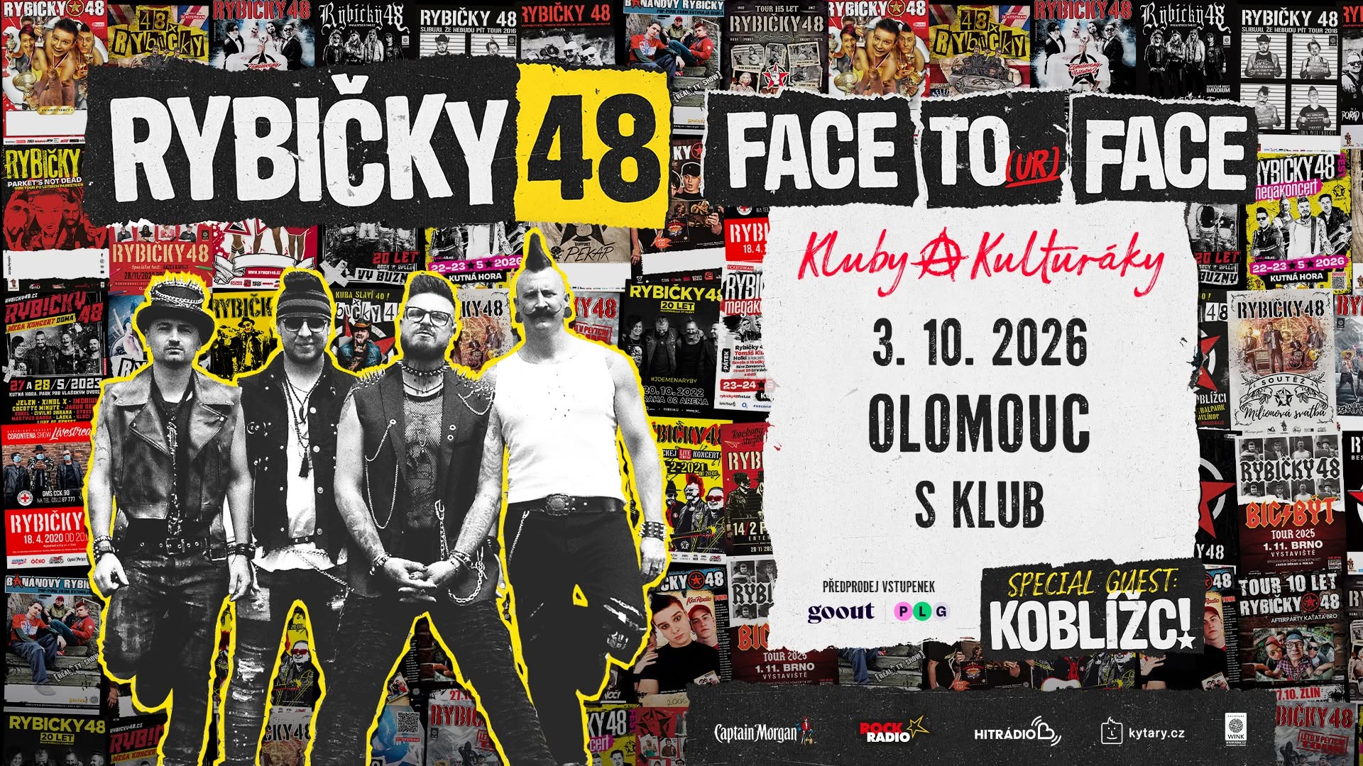 RYBIČKY 48 - FACE TOur FACE - 3.10. Olomouc