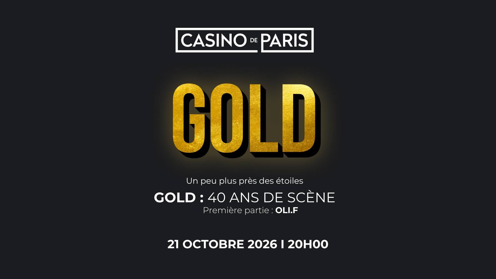 GOLD - CASINO DE PARIS