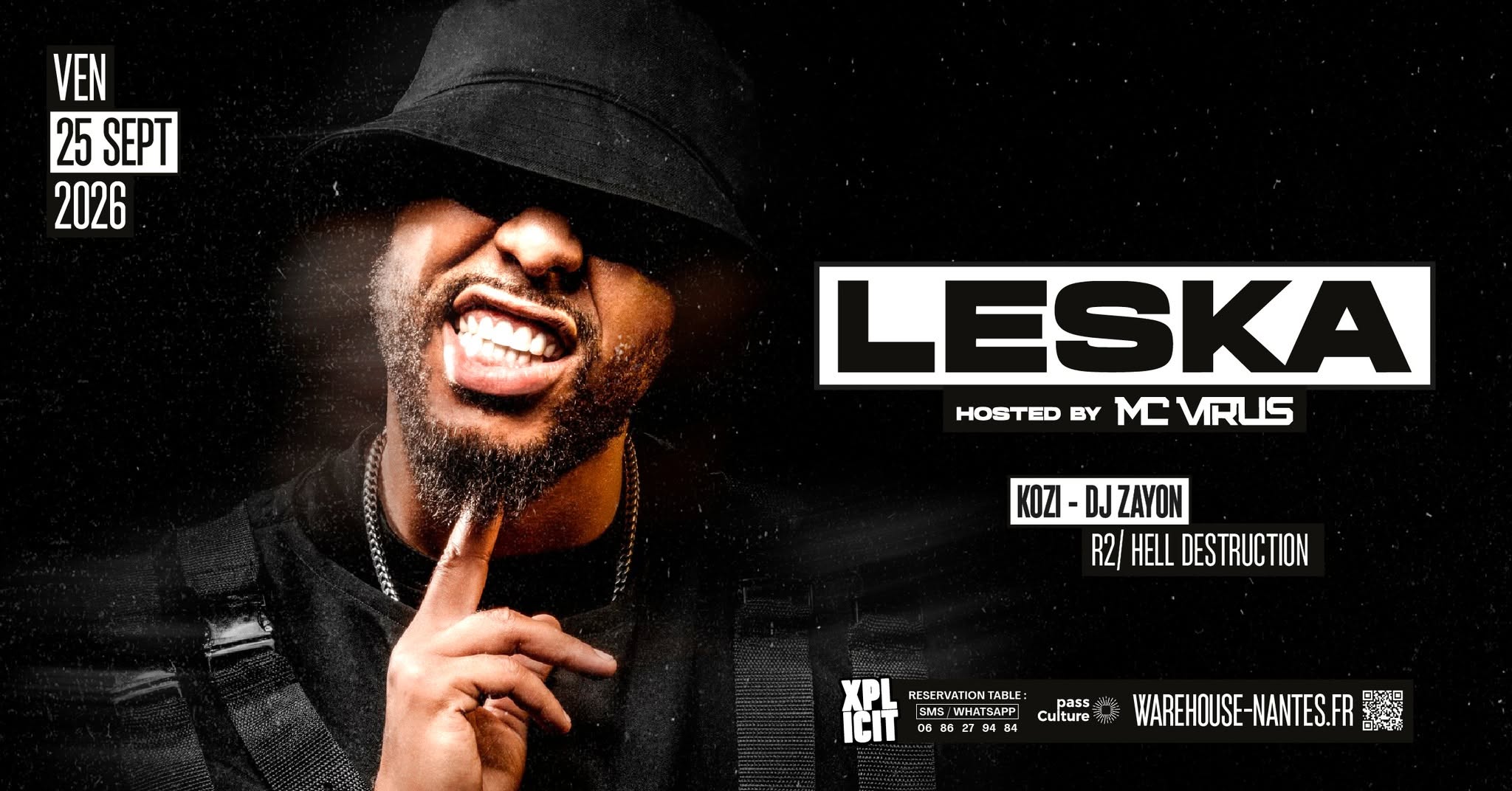 DJ LESKA & MC Virus en exclusivité à Nantes @Warehouse Nantes - 11,99€