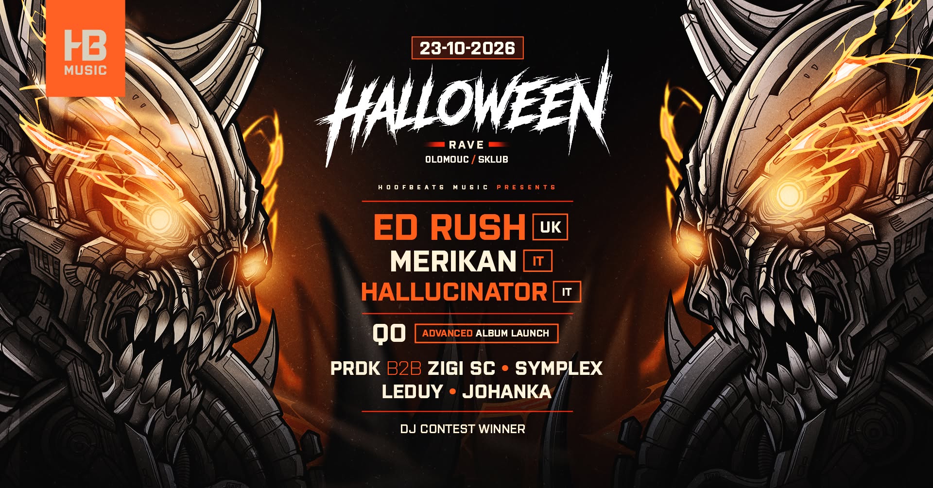 Hoofbeats Halloween Rave 2026 🔥 Ed Rush / Merikan / Hallucinator