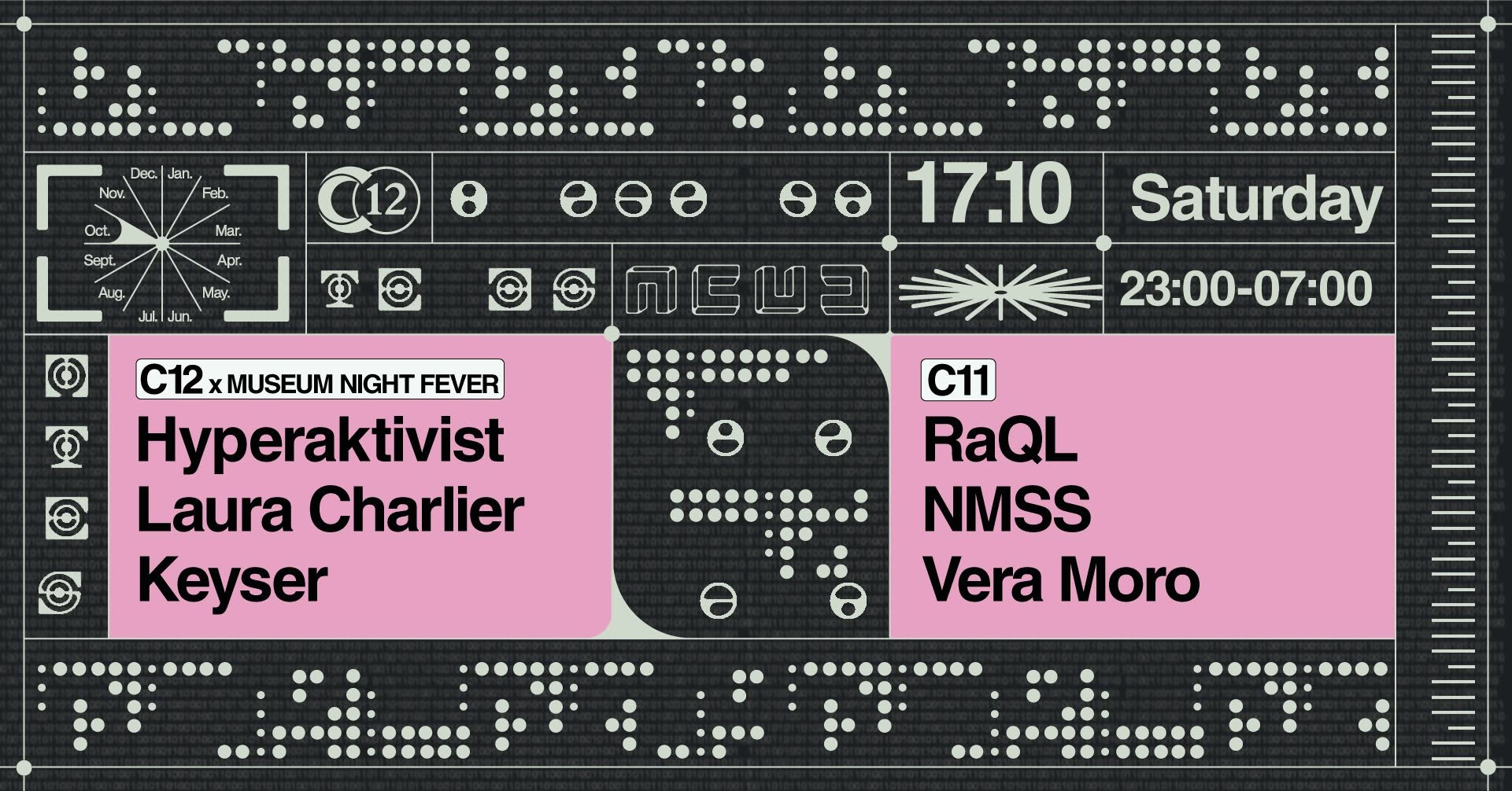 C12 x Museum Night Fever w/ Hyperaktivist, Keyser, NMSS, Vera Moro and more