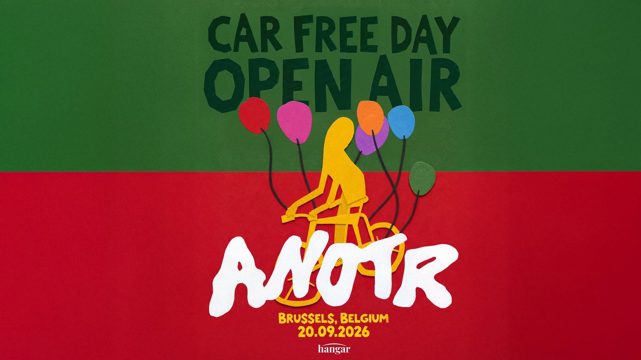 Hangar invites ANOTR — Car-Free Day Open Air — Place Poelaert