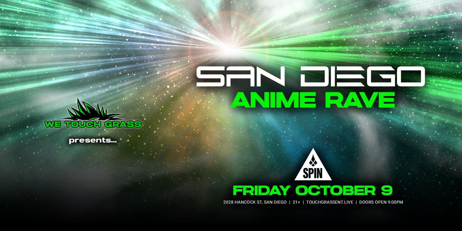 #WeTouchGrass presents: San Diego Anime Rave